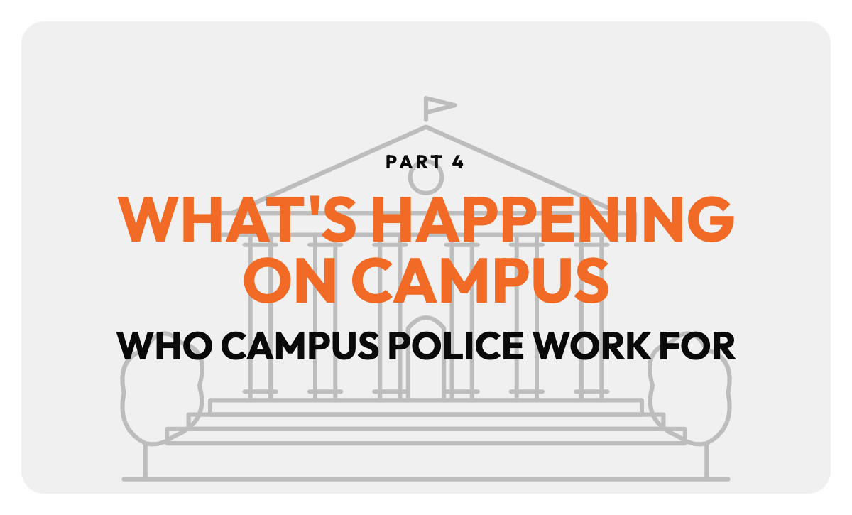 Part 4- What's Happening on Campus:                                Who Campus Police Actually Work For
