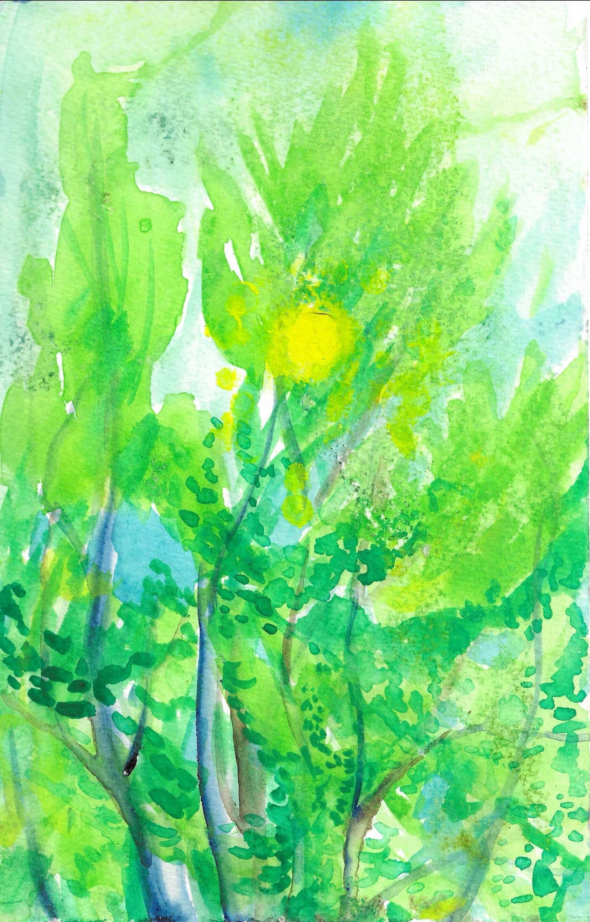 Fig 29.  Watercolor on Paper, 5" x 8"