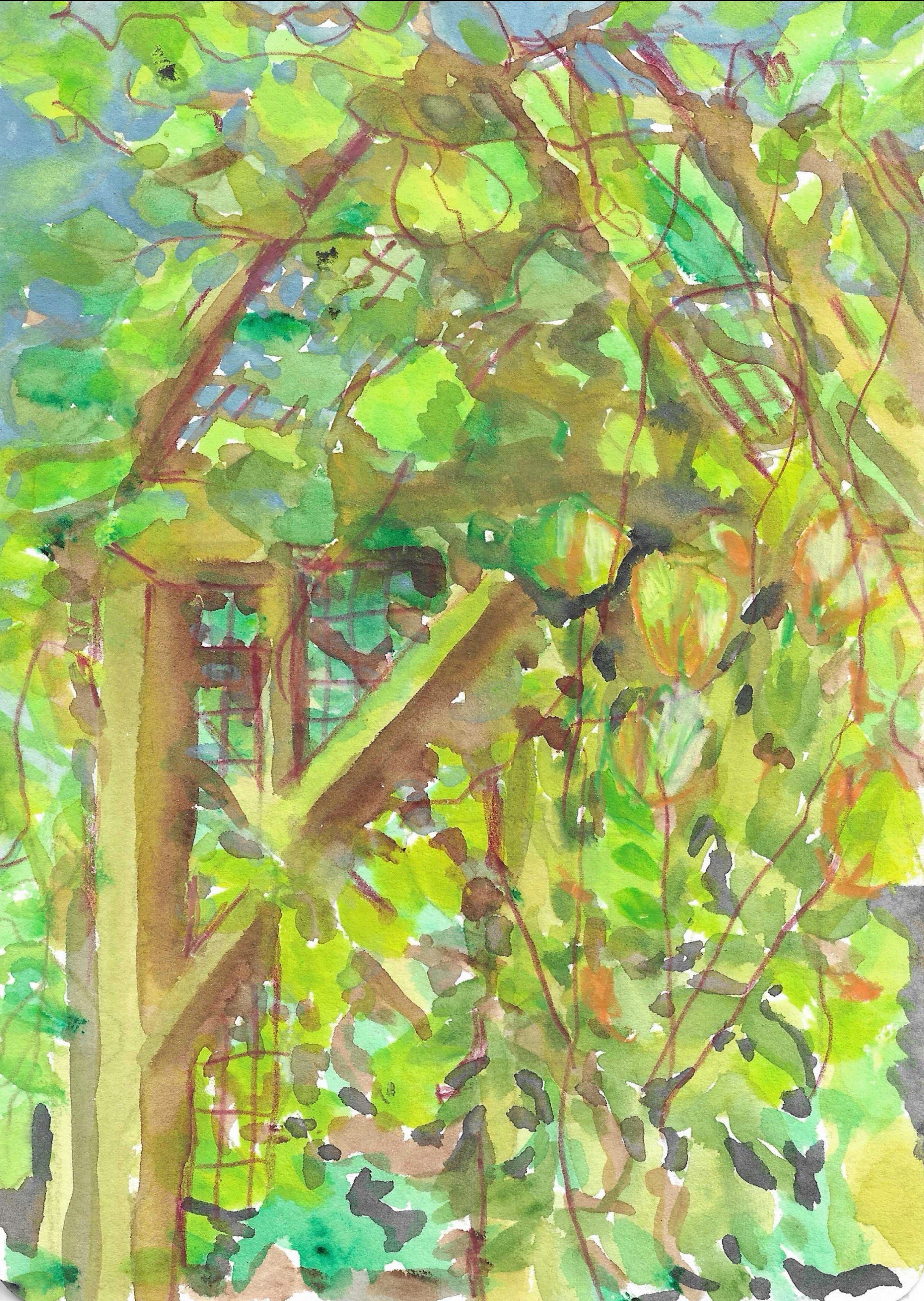 Fig 11. Watercolor on Paper, 5" x 8"