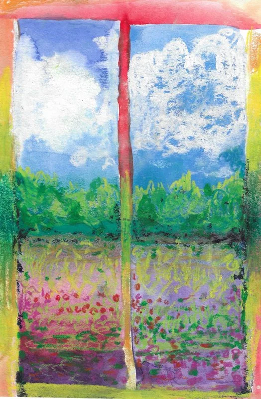 Fig 30.  Watercolor on Paper, 5" x 8"