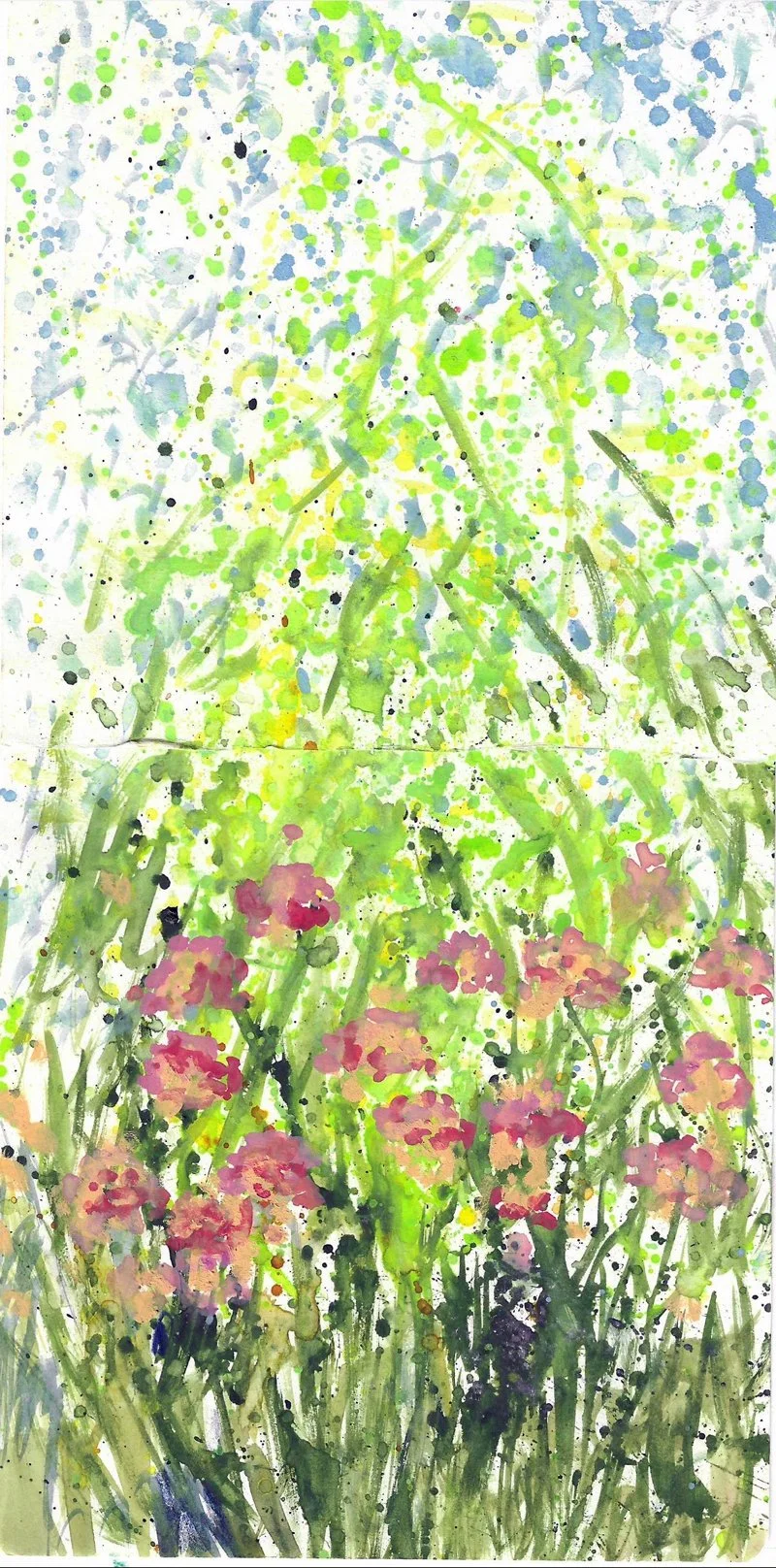 Fig 33.  Watercolor on Paper, 5" x 10"