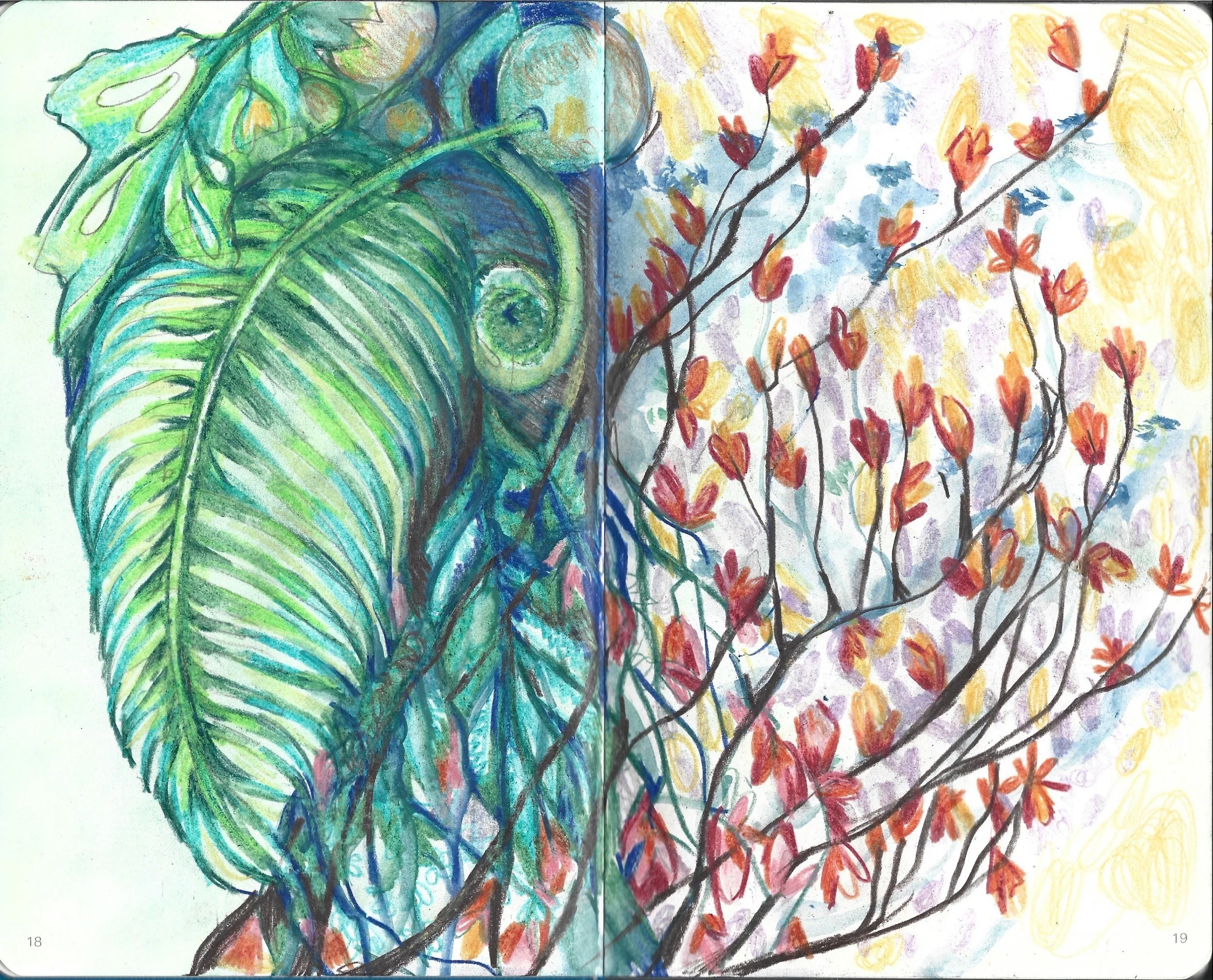 Fig 18.  Watercolor on Paper, 10" x 8"