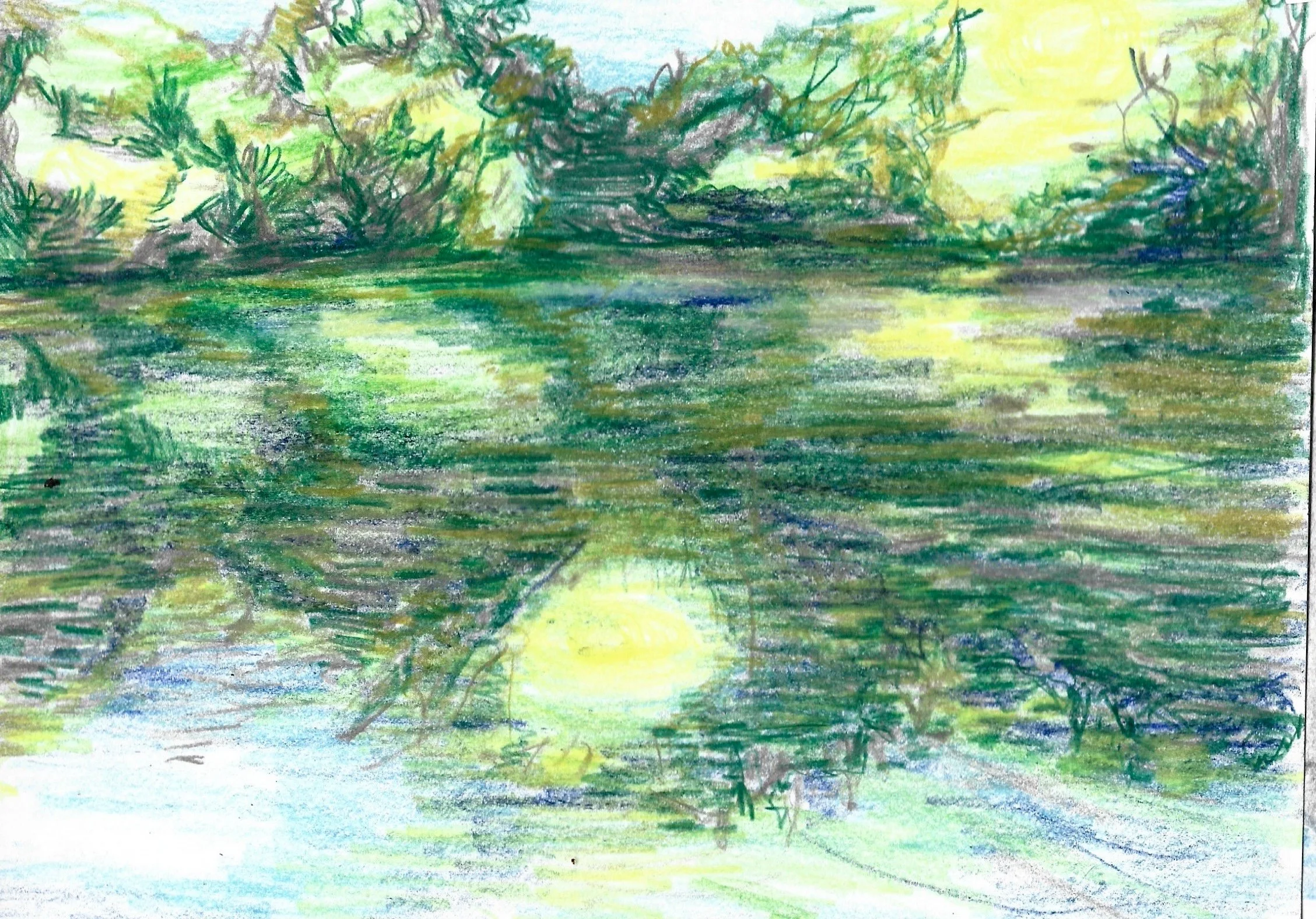 Fig 25.  Watercolor on Paper, 5" x 8"