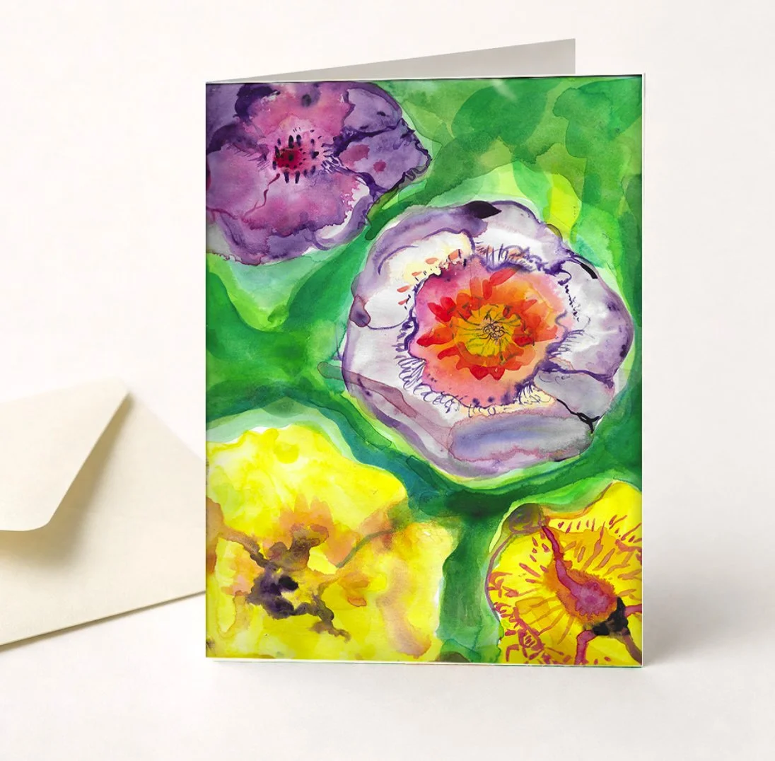 Greeting Card Spring Flowers