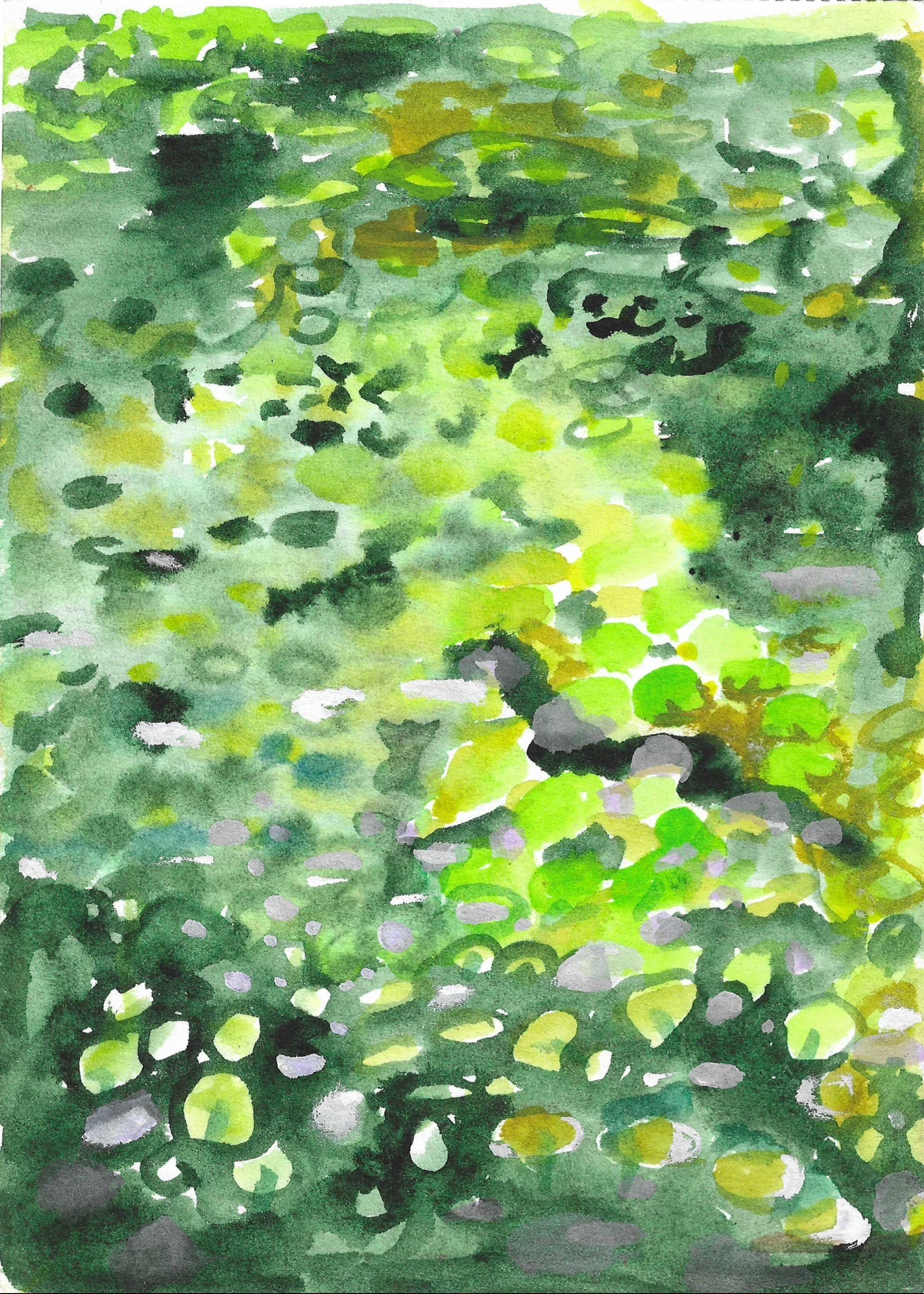 Fig 22.  Watercolor on Paper, 5" x 8"