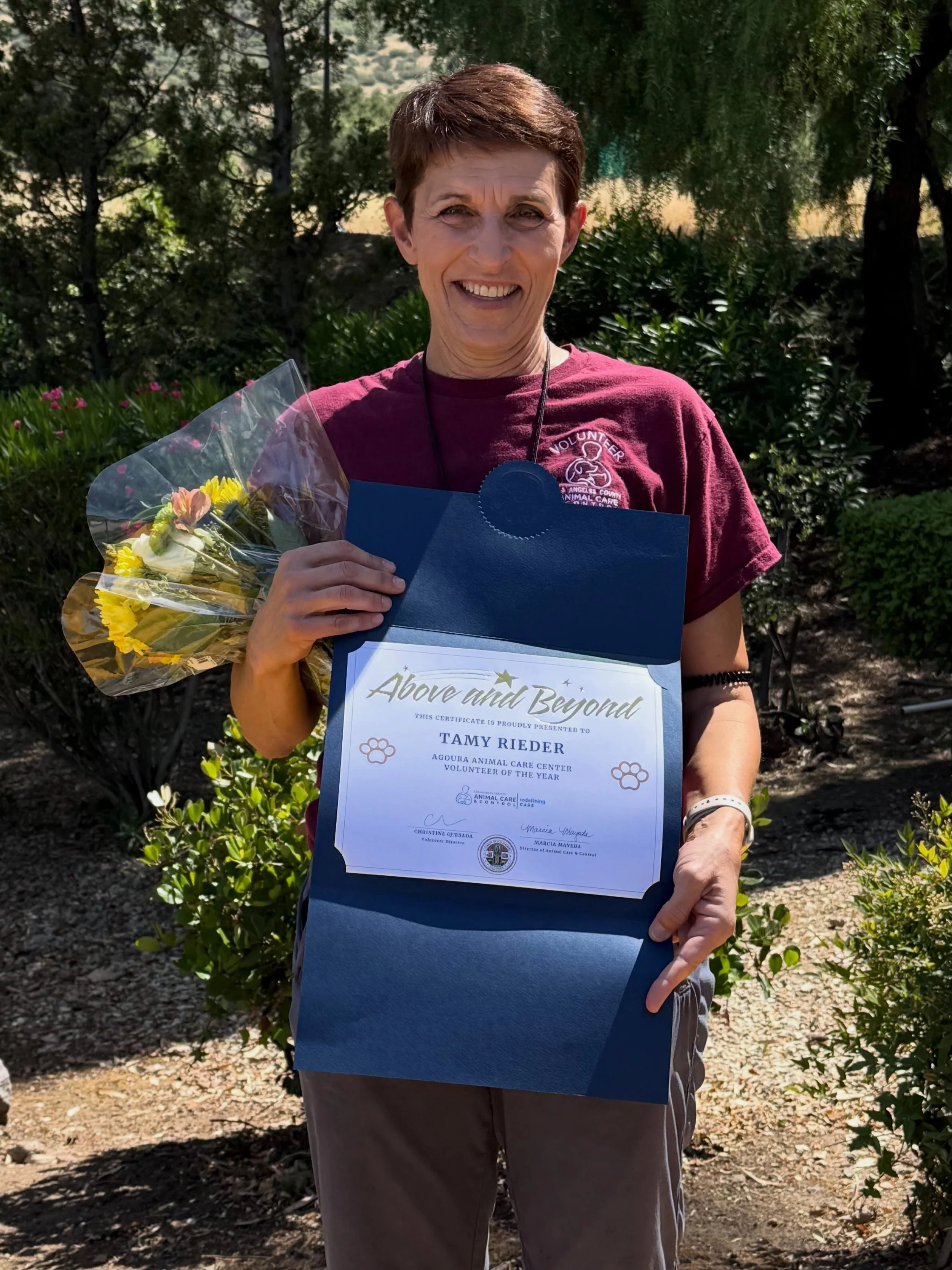 Our animals have a champion in Tamy. 💙🐾

We could not be prouder to celebrate Healthcare For Homeless Animals&rsquo; President, Tamy Rieder, @rtamyr who has been named Volunteer of the Year after more than 13 years and 5,000+ hours dedicated to the