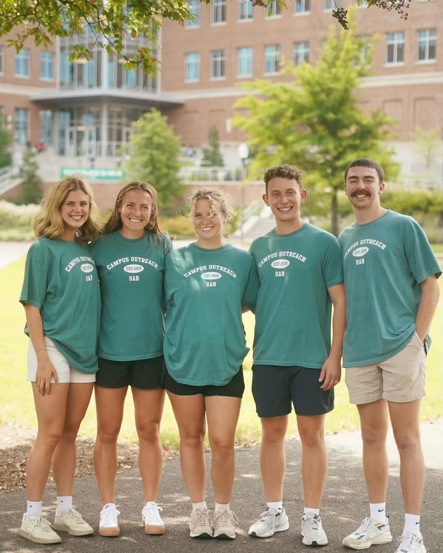 hey guys 👋 this is our team! Jacob, Caroline, Grace, Spencer, and our intern Sydney coming soon! See you around campus 😎