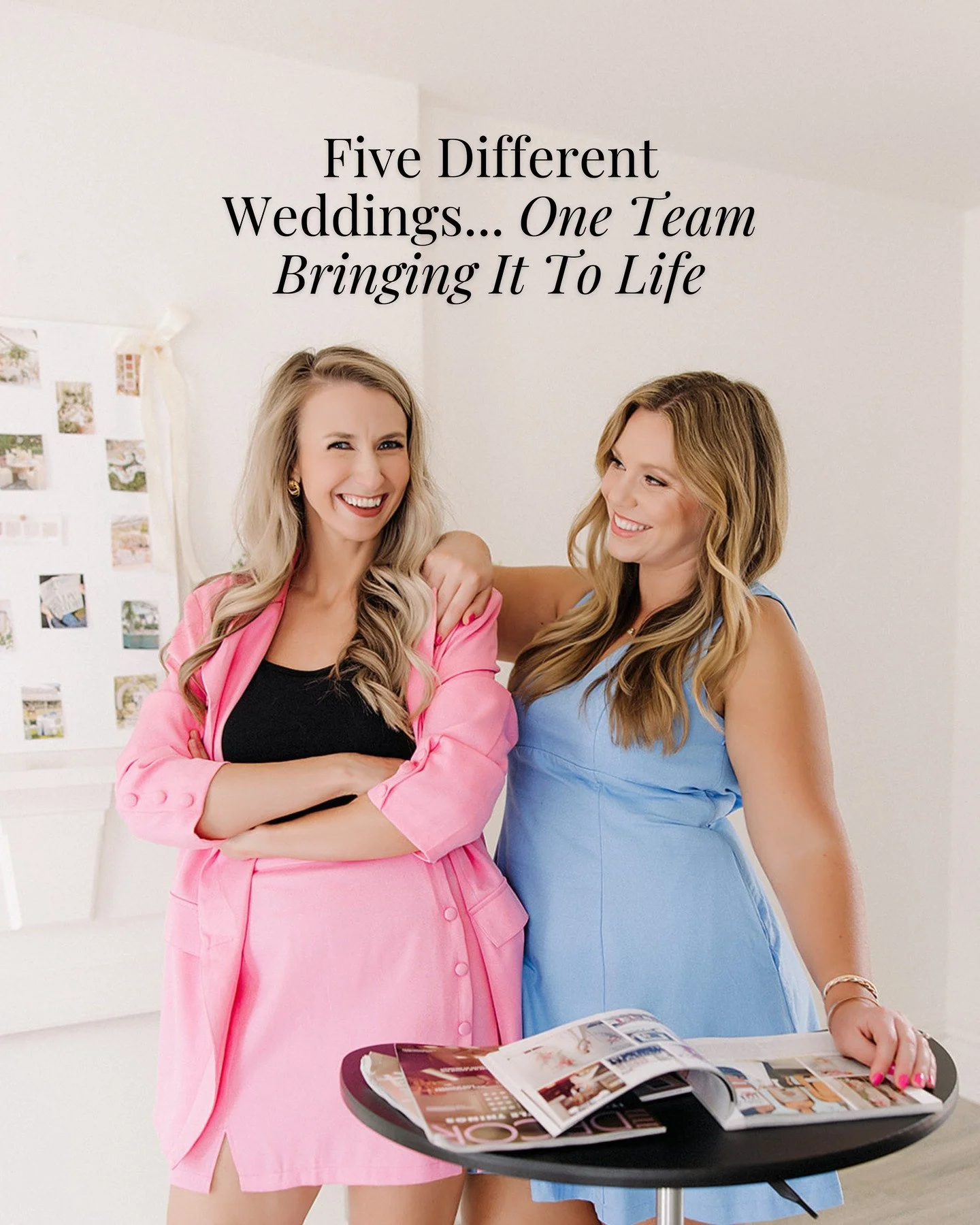 Five weddings. Same team. Lots of caffeine. 🤣 

No matter how busy the season gets, we show up ready to make sure every couple feels taken care of and every day runs smoothly.

No two weddings are ever the same, and watching each couple&rsquo;s pers