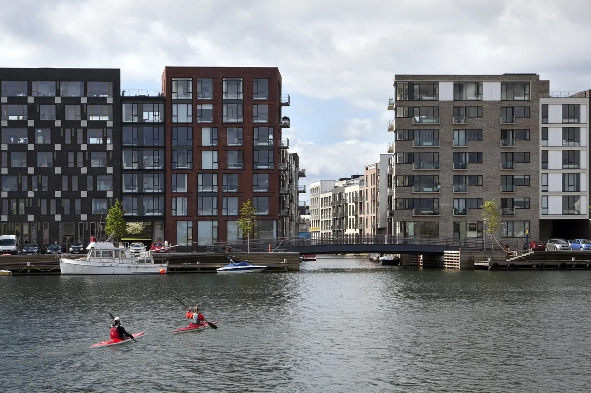  View into one of the internal canals Sluseholmen Copenhagen, (Credit: oeters van Eldonk architecten) 