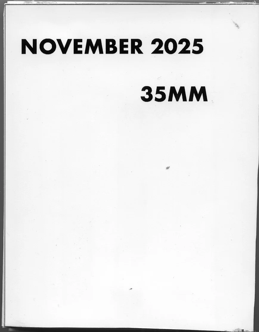 NOVEMBER 2025 35MM VISUAL DIARY