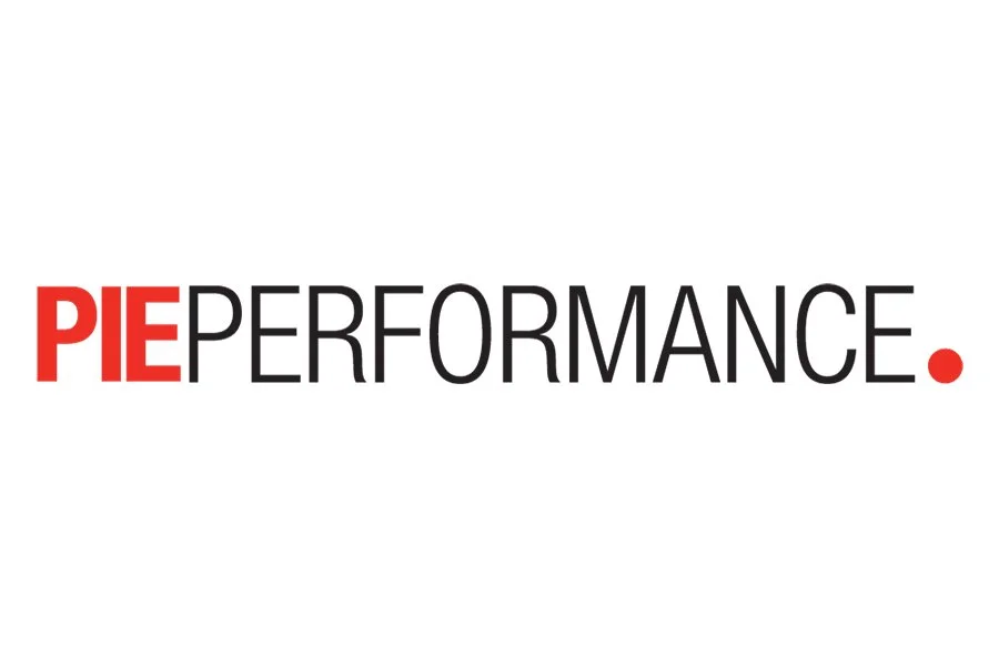 The logo reads 'PIE PERFORMANCE' with 'PIE' in red and 'PERFORMANCE' in black, ending with a red dot.