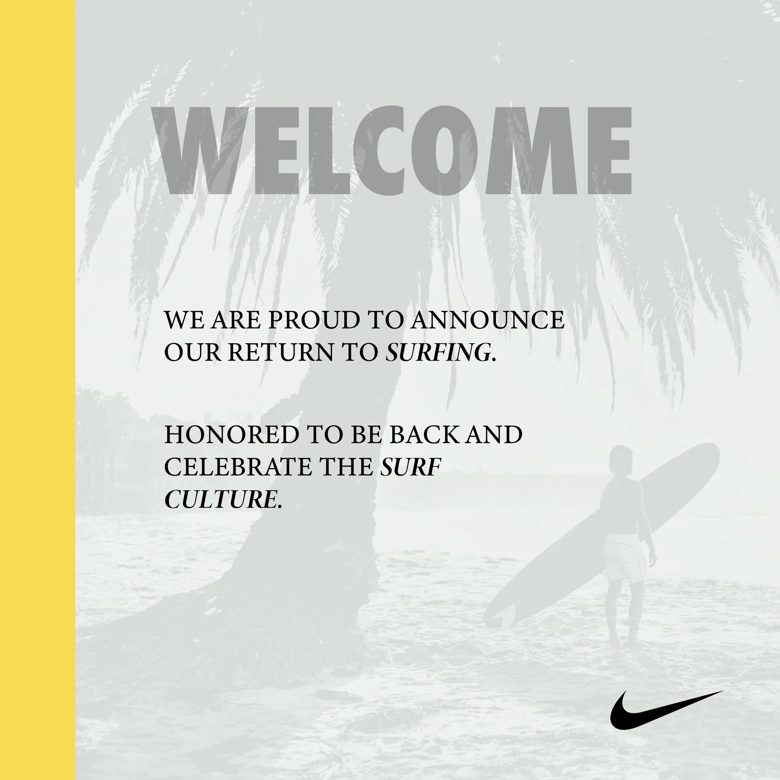 Nike brochure, welcome pg. Intro