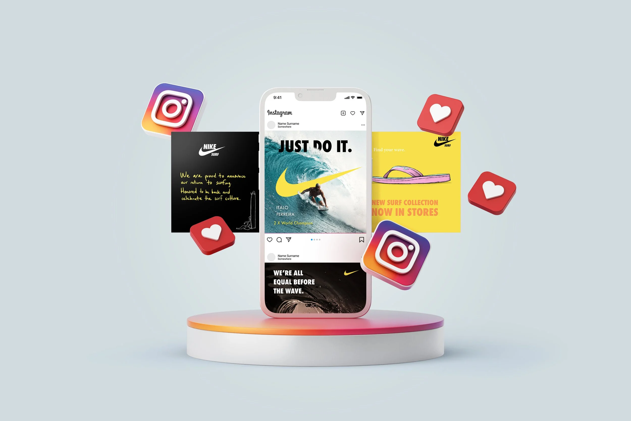 Social Post with Brochure