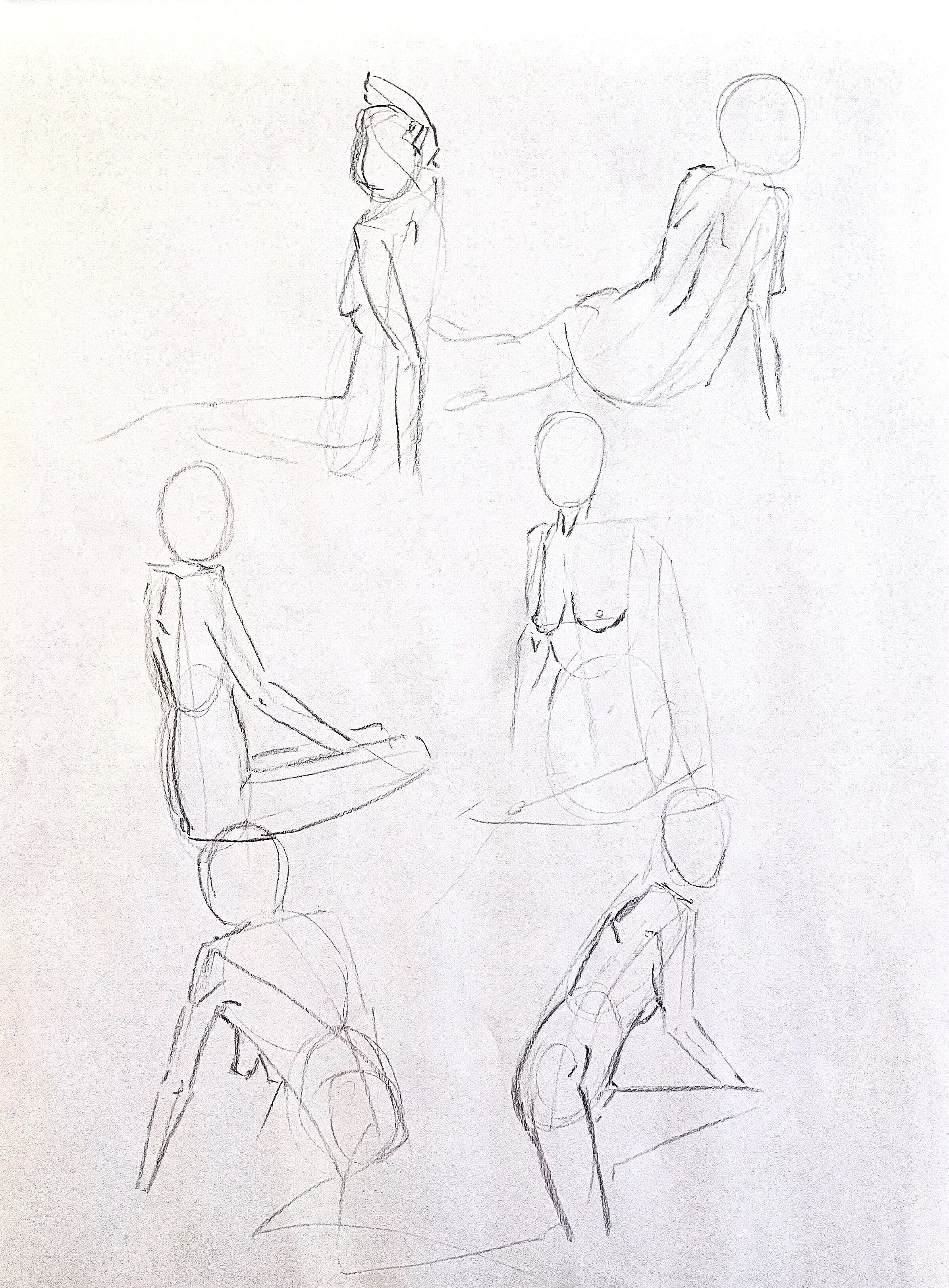 2 minute poses.