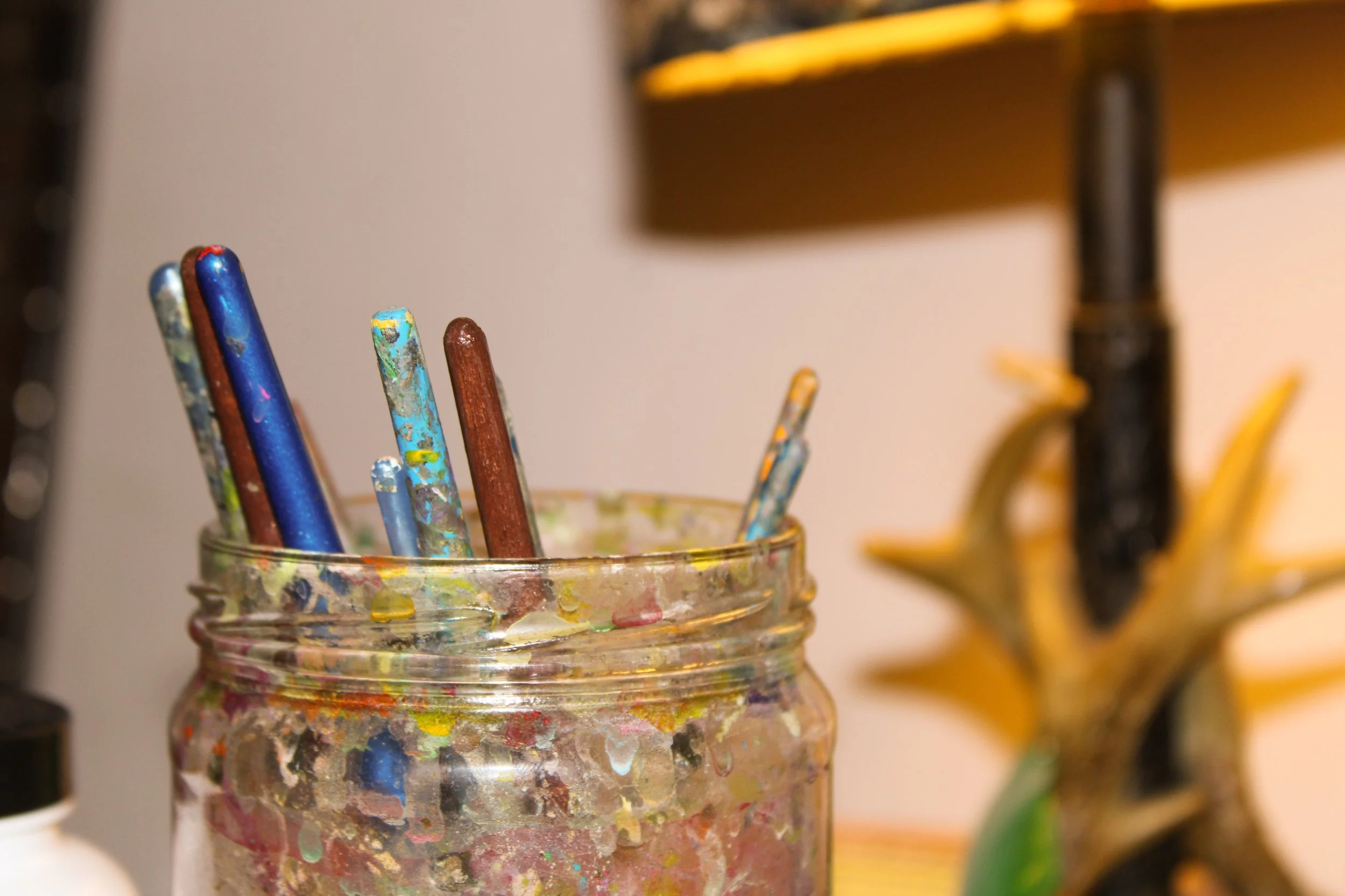 Paint brushes.