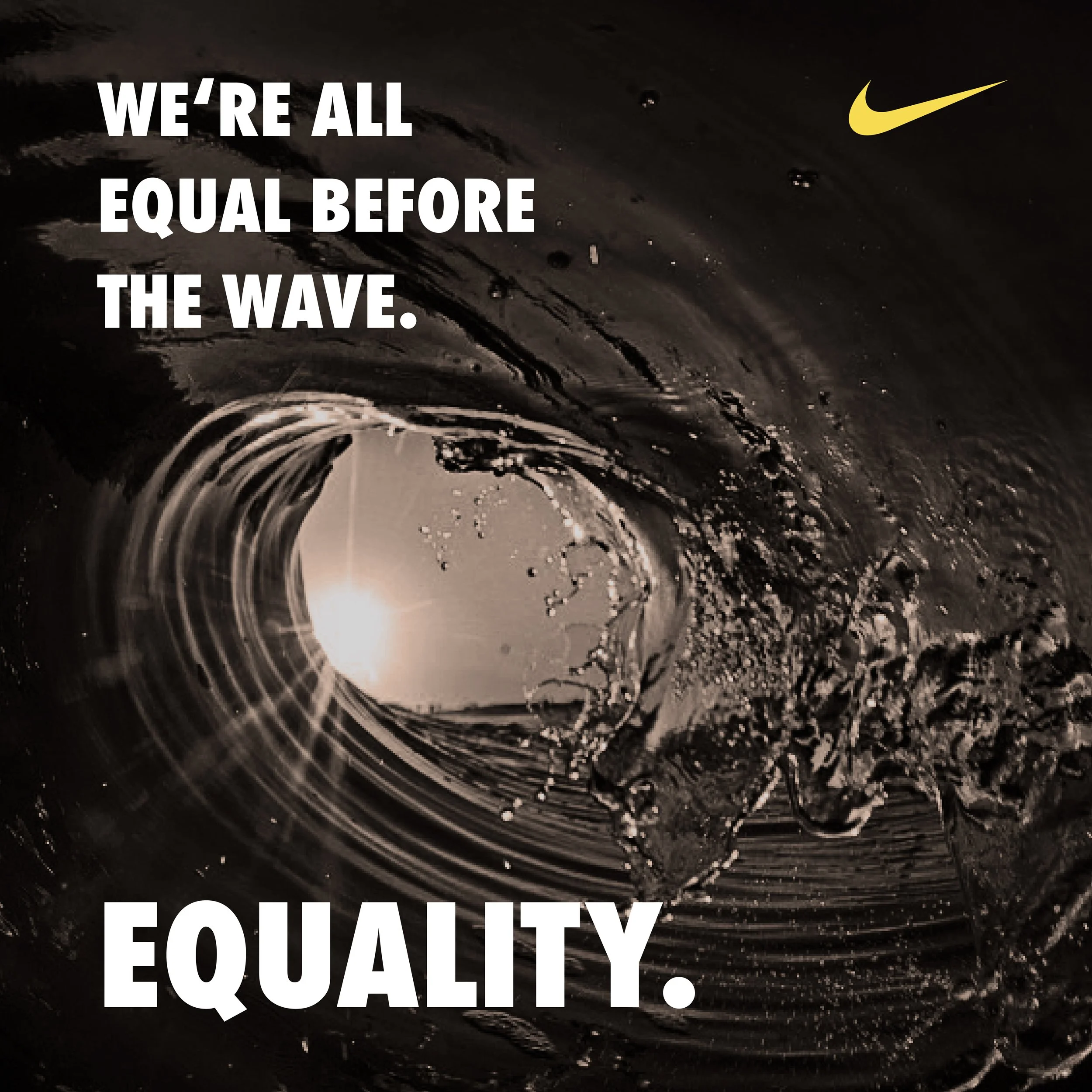 Nike brochure, activism and surf culture pg. Laird Hamilton quote.
