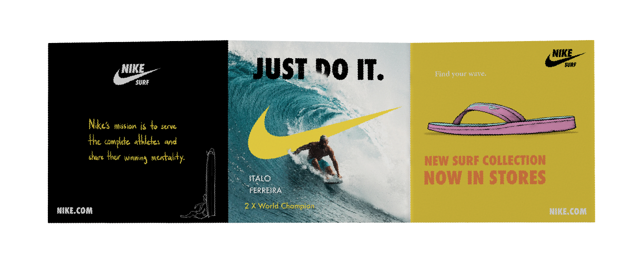 Nike Brochure sample with back cover.