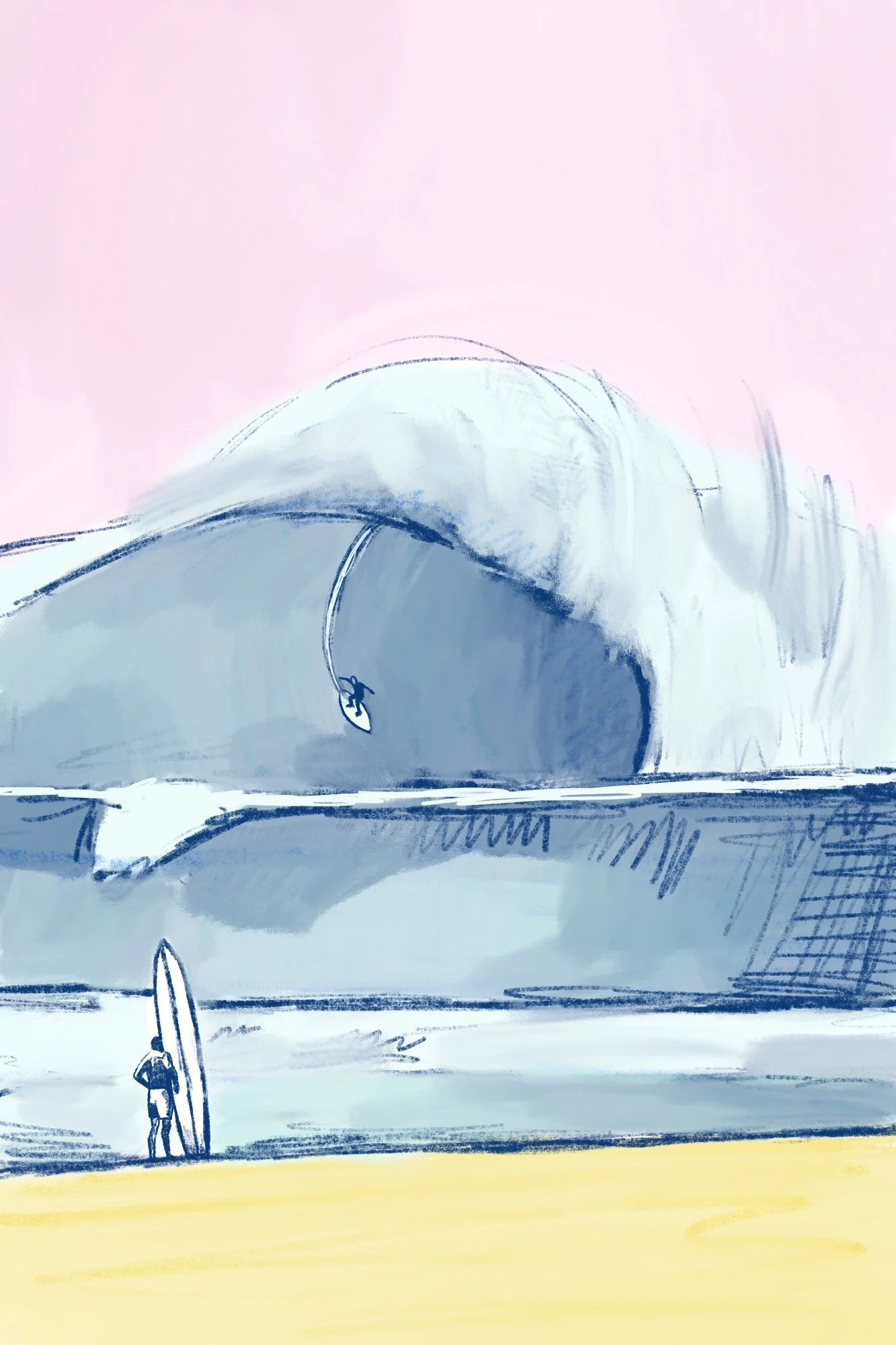 Poster Sketch with color palette