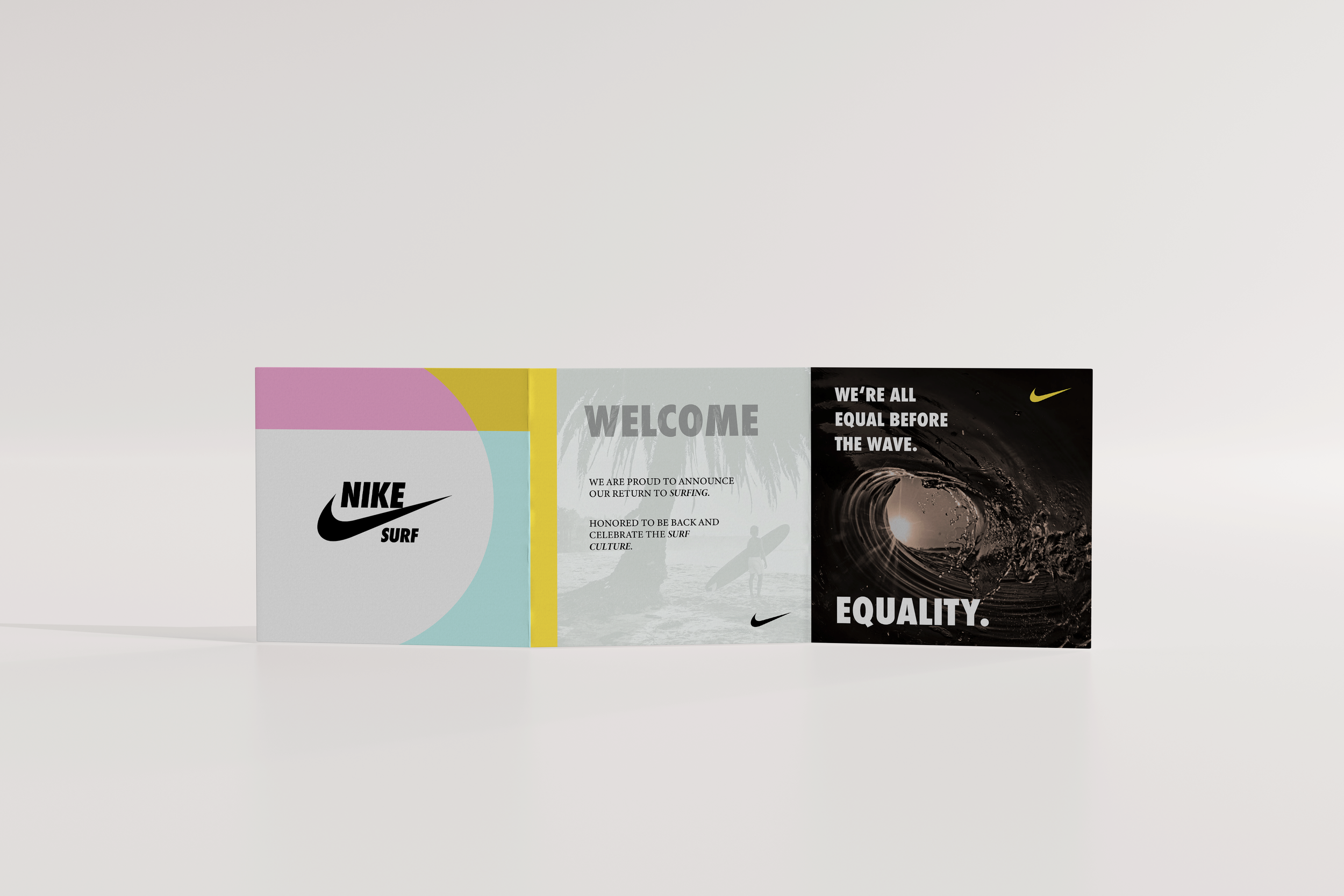 Nike Brochure Mockup. With Front Cover