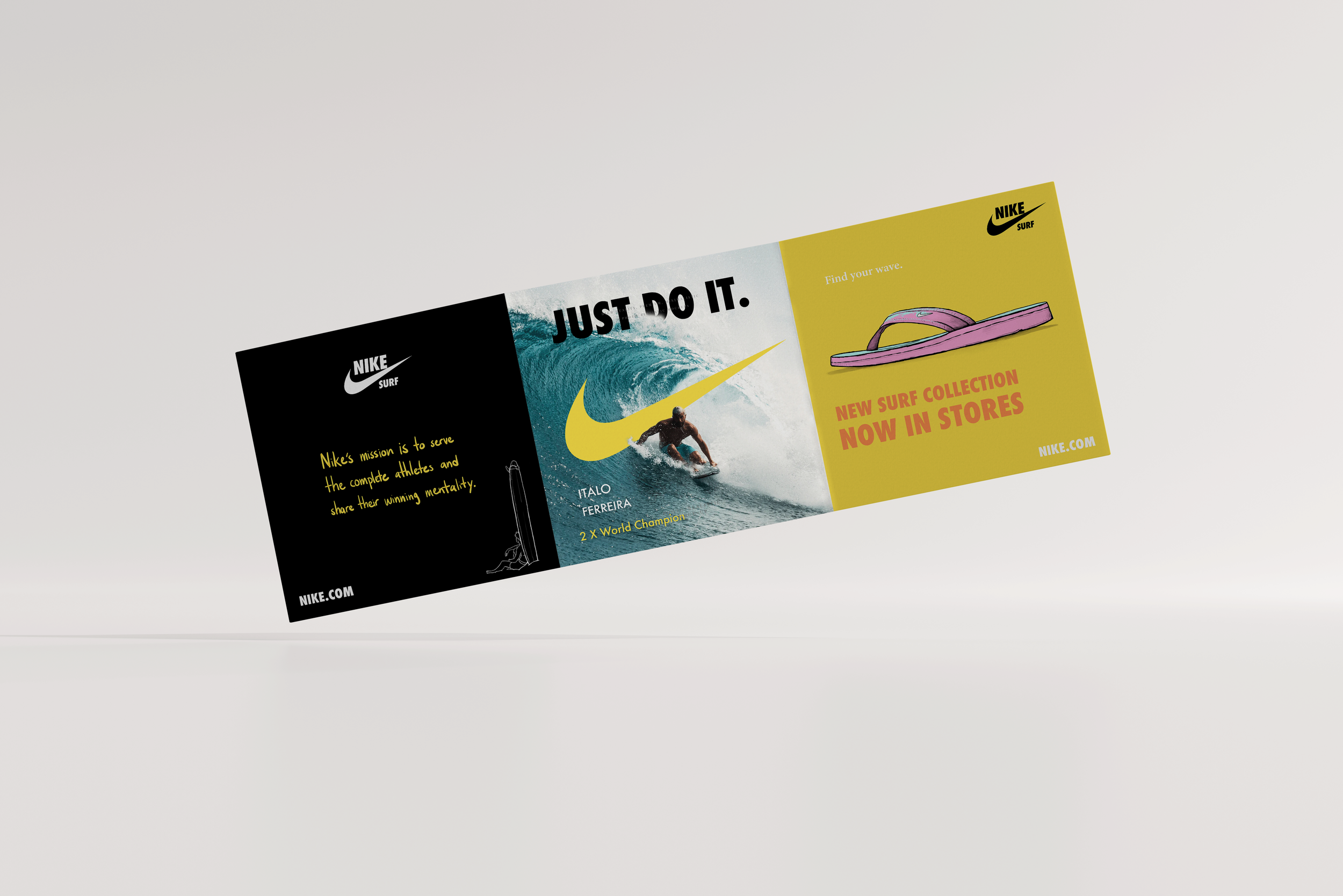 Nike Brochure Mockup. With Back Cover.