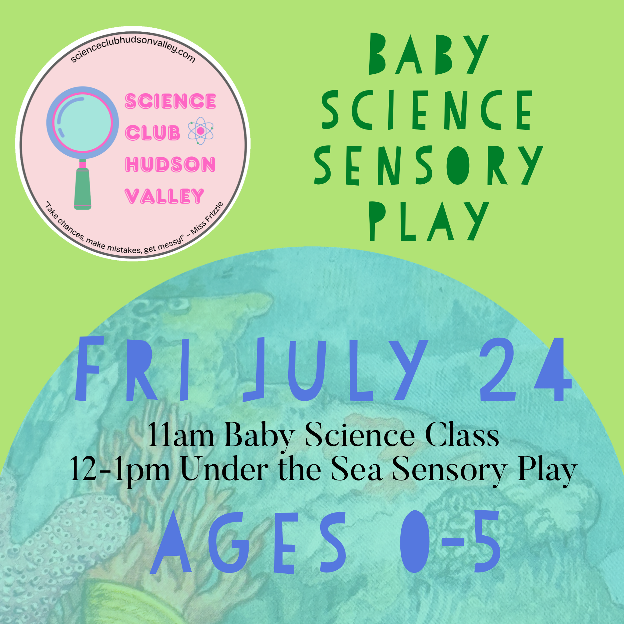 Baby Science Sensory Play @ Sibling in Beacon - July 24