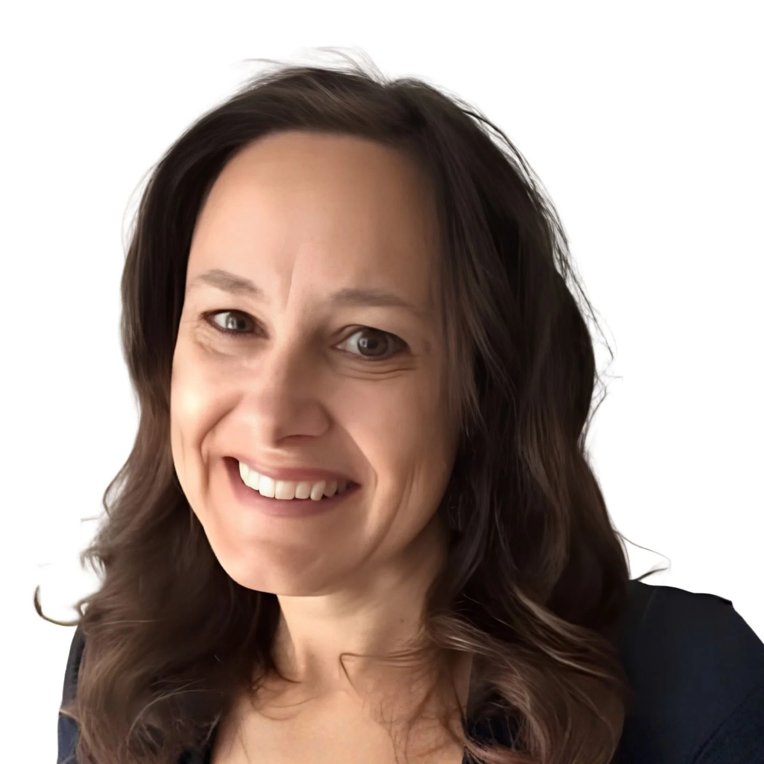 Image of a smiling woman with brown hair