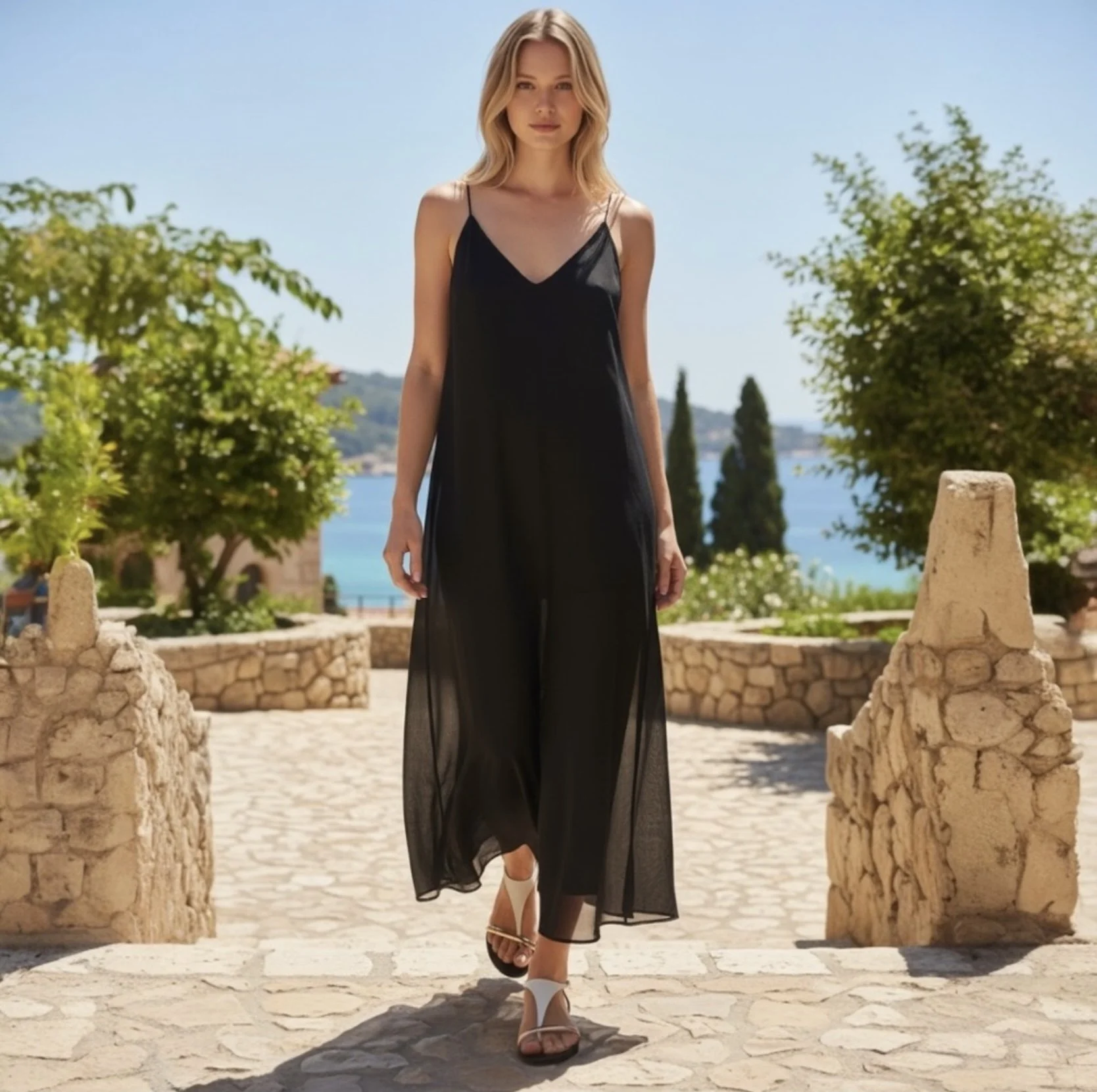 Christian Louboutin Athinita Leather Flat Sandals Size 36 $895