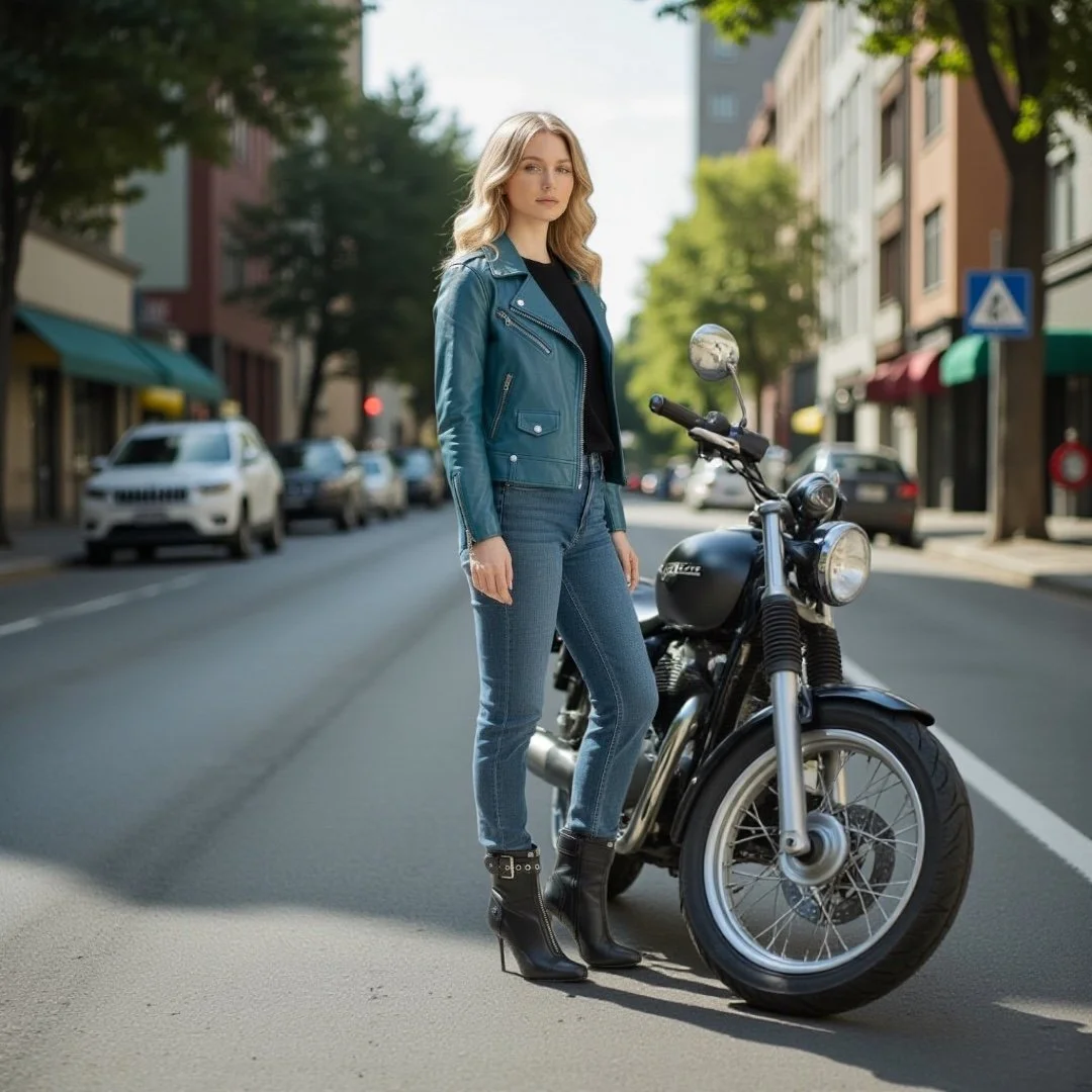 Alexander McQueen Leather Biker Zip Boots Size 38.5 (SRP $1790) $685.00