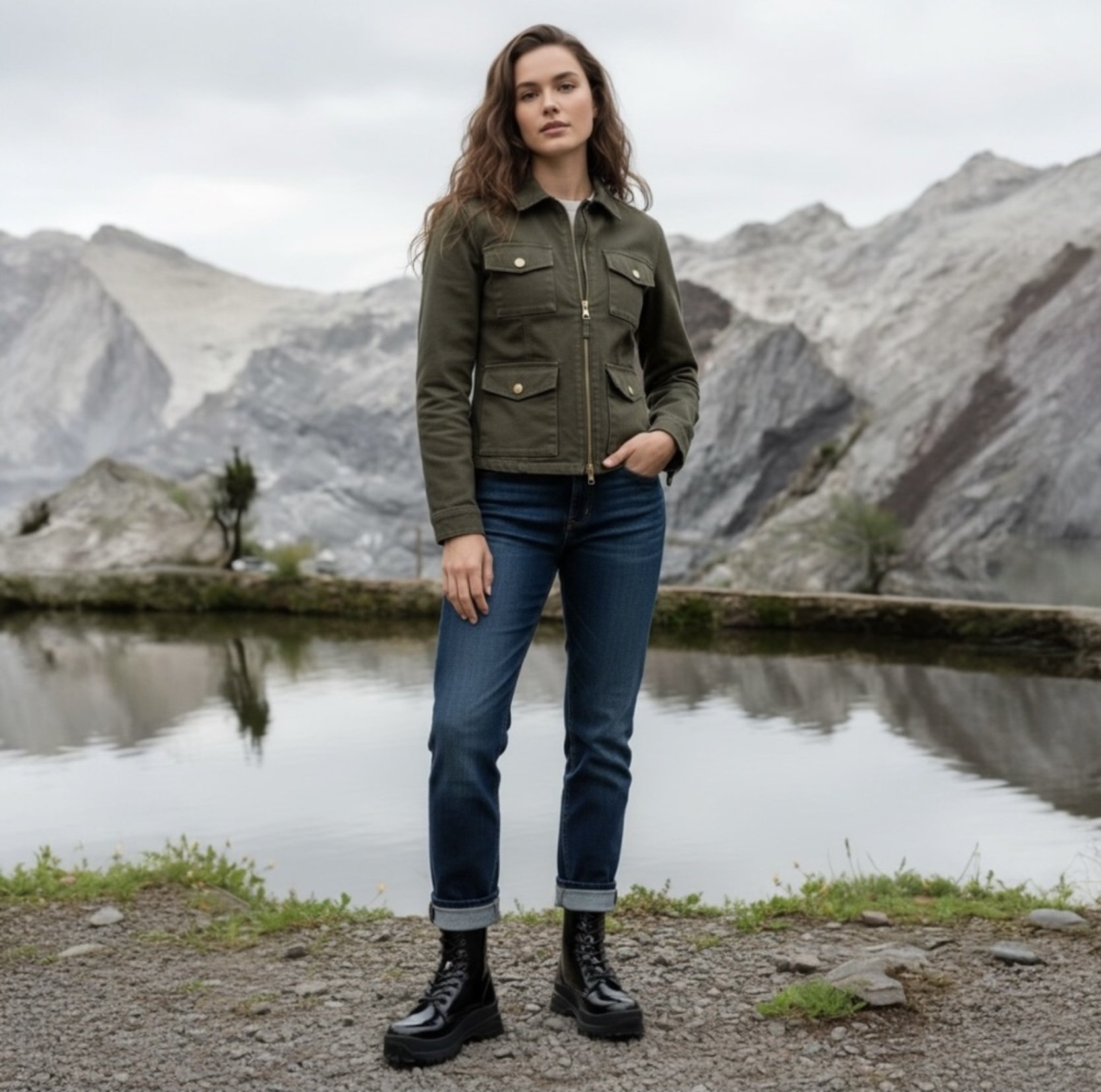 Stella McCartney Trace Combat Boots Size 38 $725