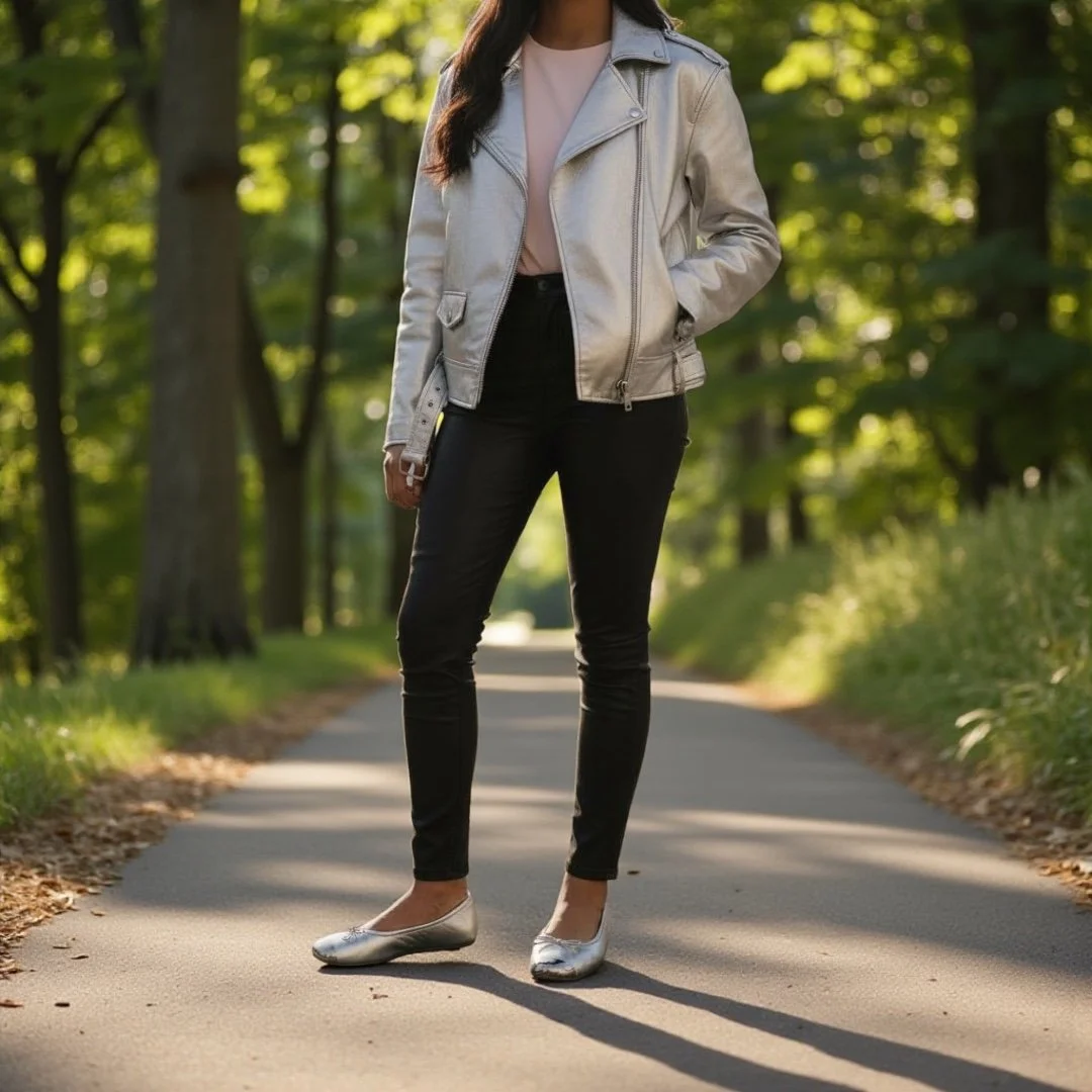 Alexander McQueen Punk Metallic Ballet Flats Size 41 (SRP $890) $399.00