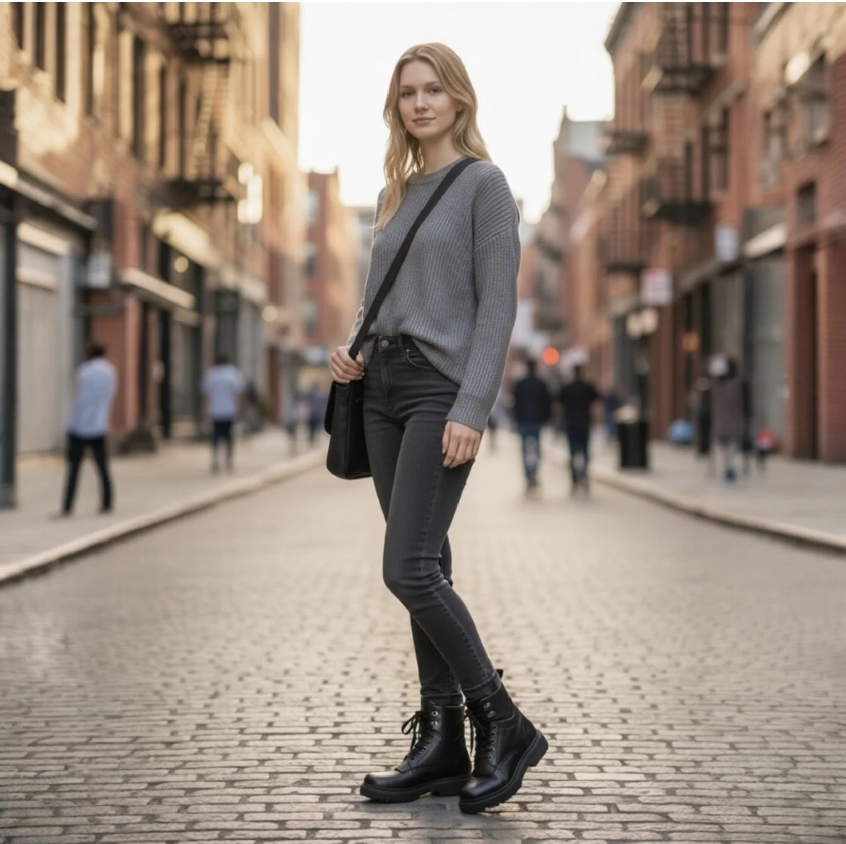 Moncler Patty Leather Combat Boots Size 35 $660