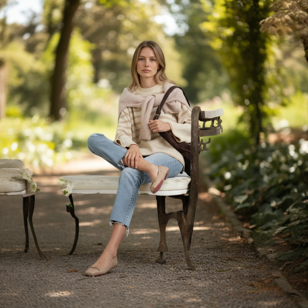 Christian Louboutin Mamadrague Leather Ballet Flats Size 38 $745