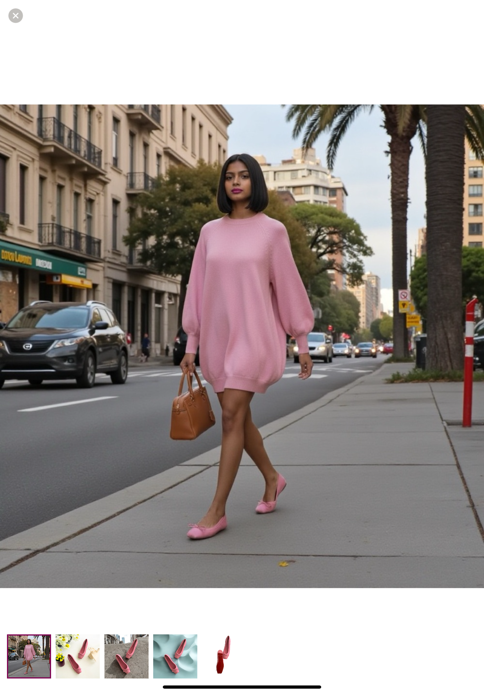 Christian Louboutin Mamadrague Leather Ballet Flats Size 38.5 (SRP $745) $435