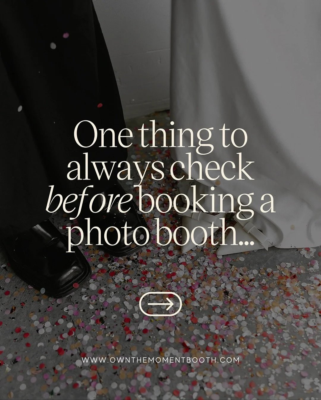 A lot of people book a booth based on prints, but the real secret? The booth itself is part of your event design. 
If it’s bulky, cheesy, or wrapped in logos… it’ll stand out for all the wrong reasons. 
Our booths are sleek, minima