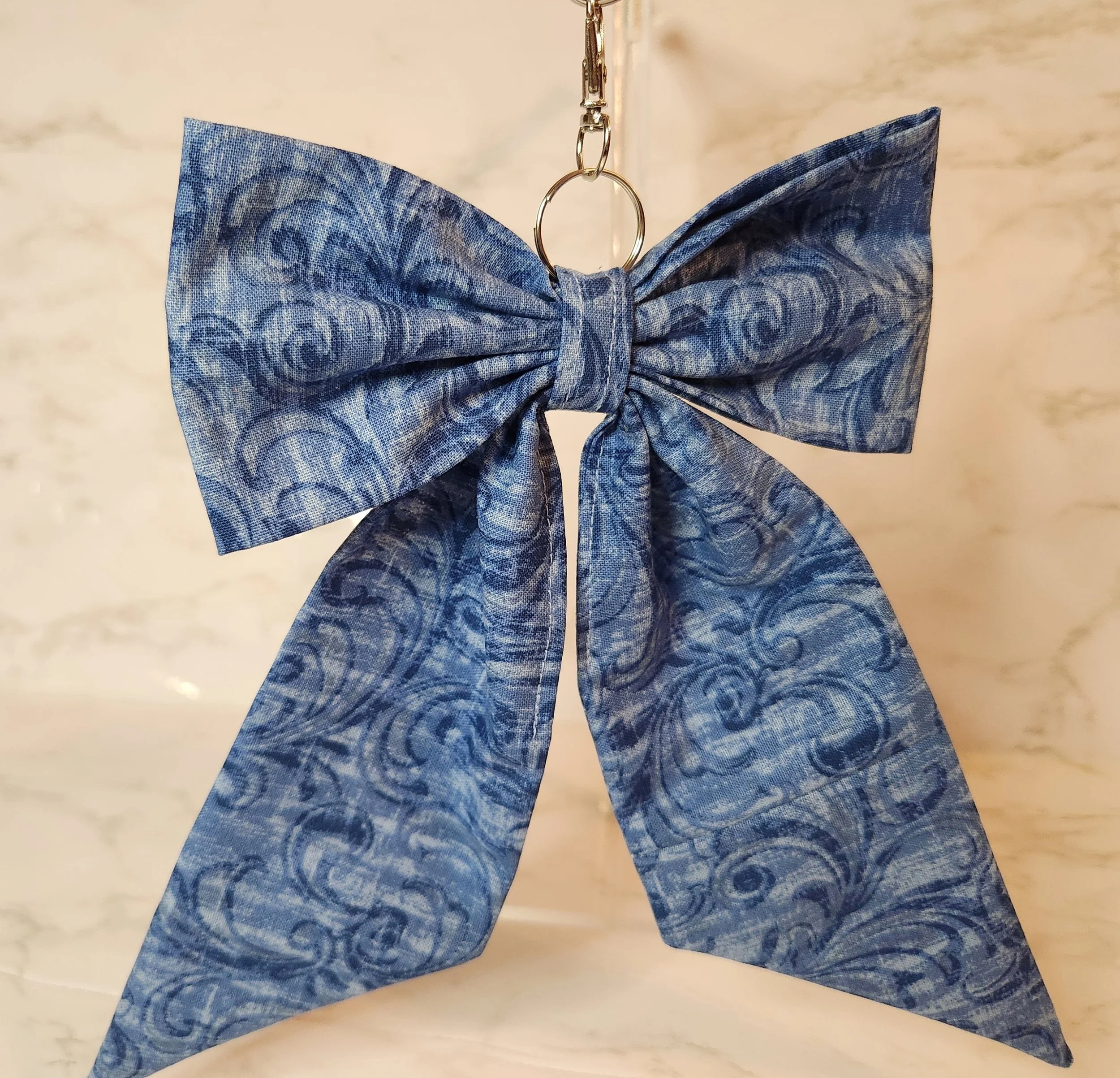Elegant Blue Decorative Bow