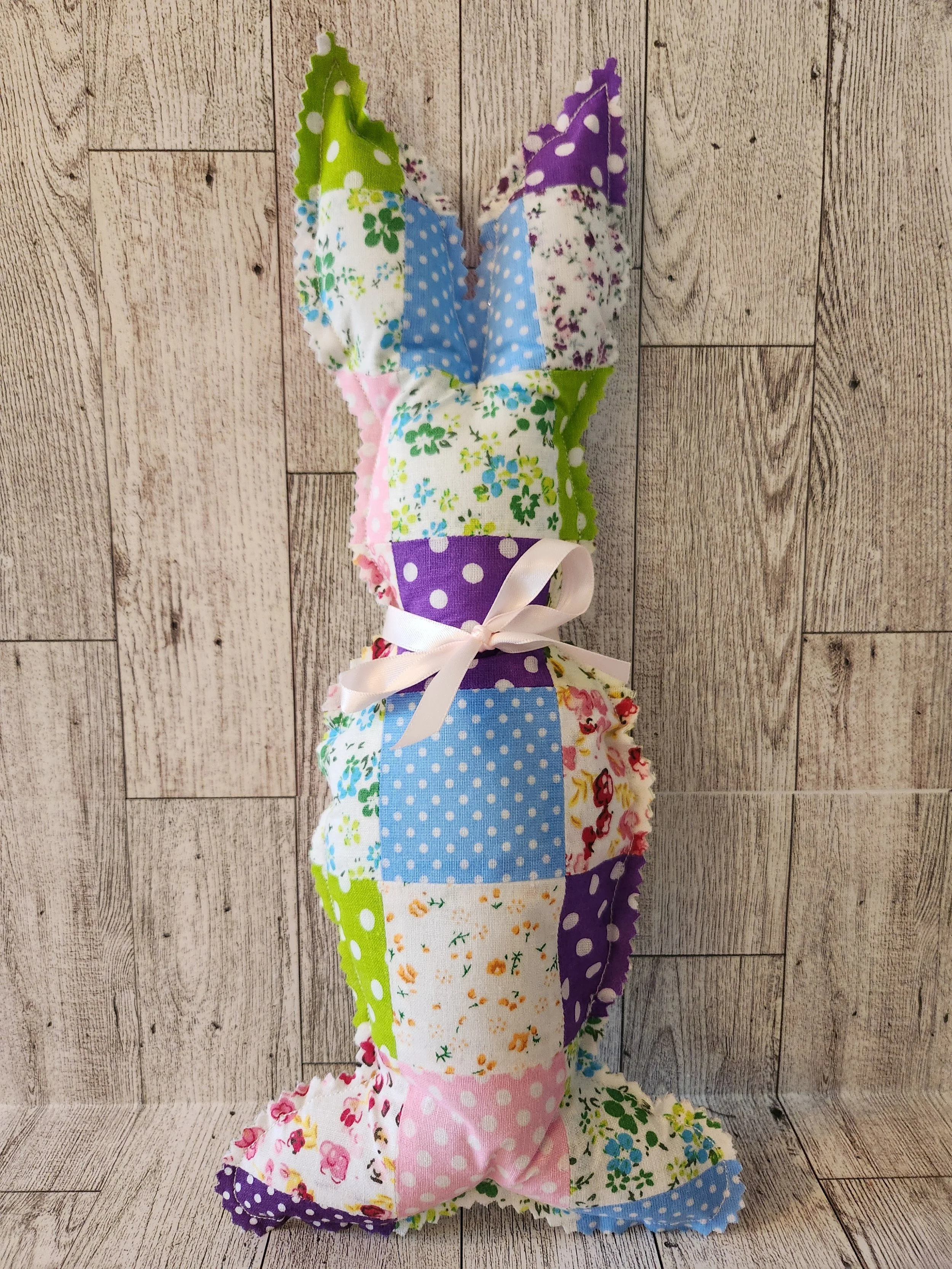 Handmade Patchwork Bunny Plush