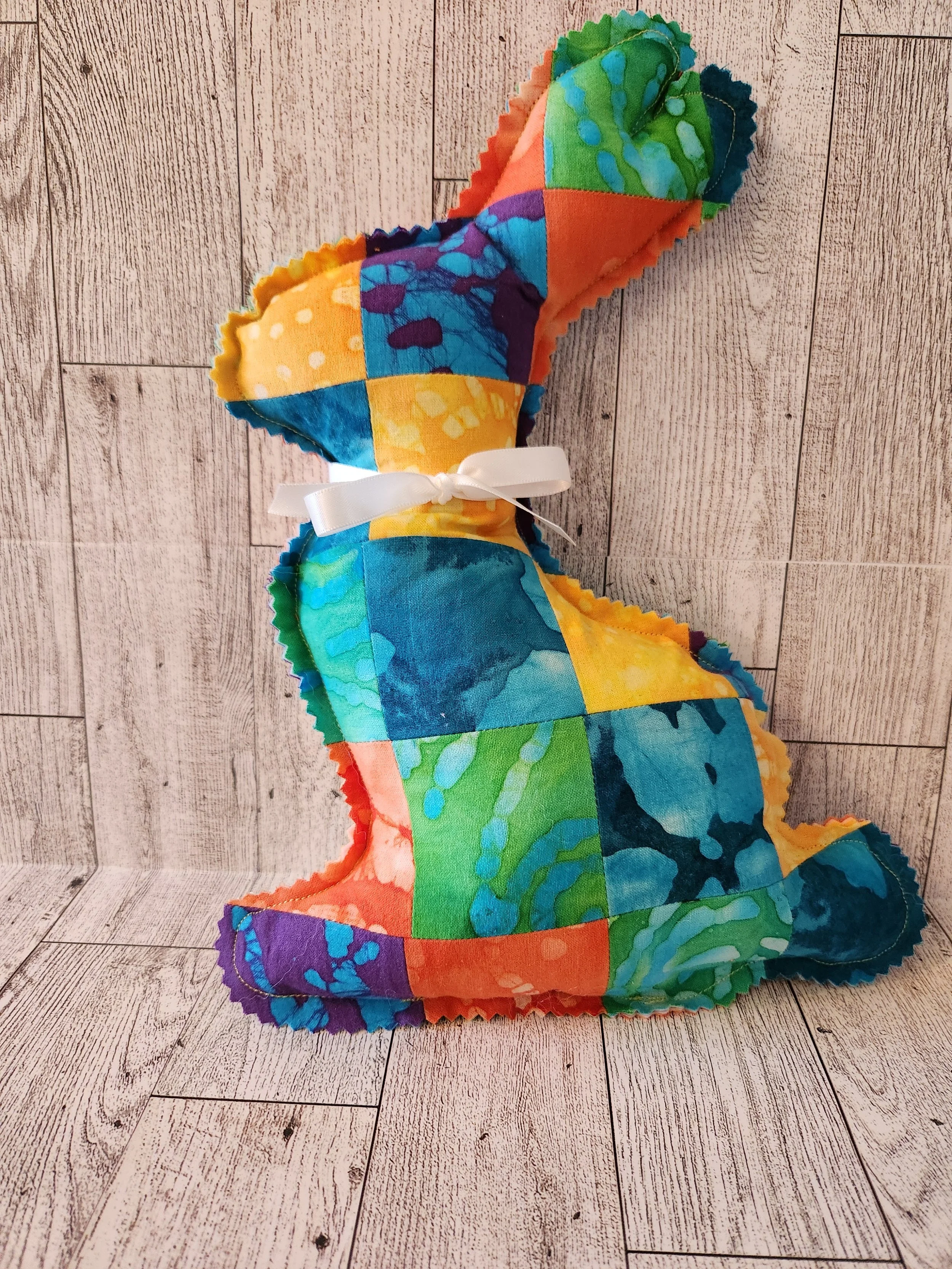 Patchwork Quilted Bunny Plushy