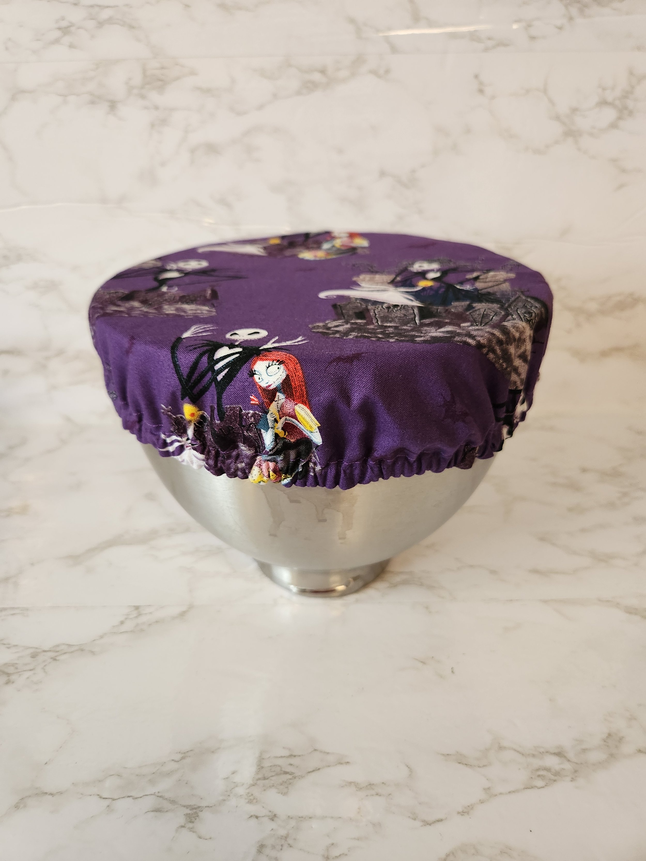 Nightmare before Christmas Reversible Bowl Cover - Fits Large Bowls