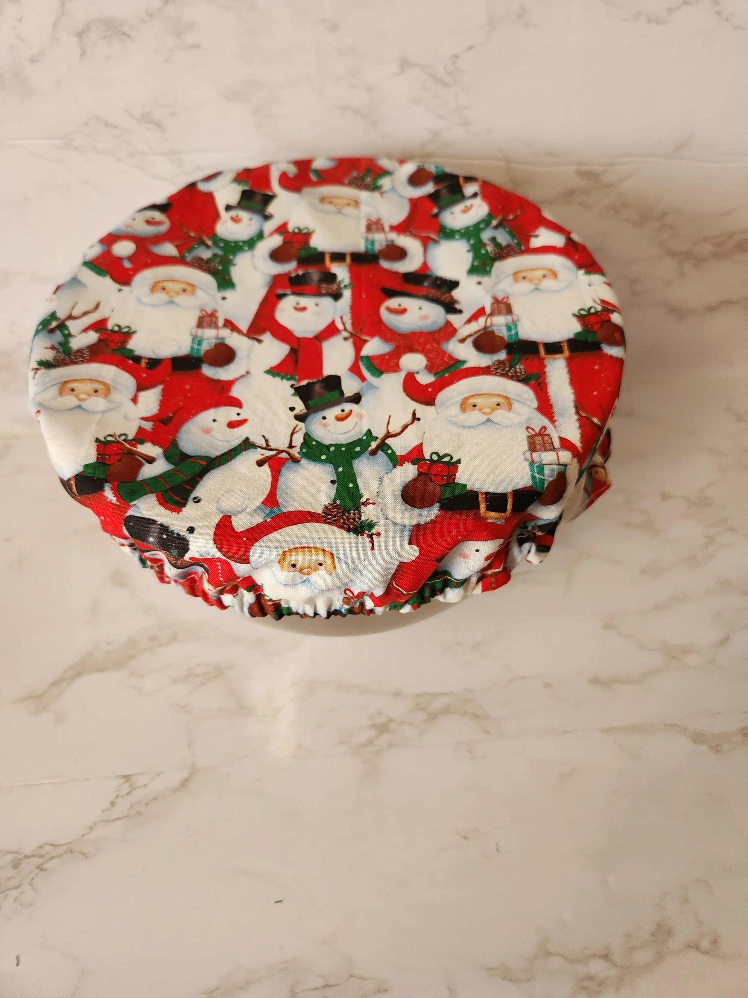 Christmas & Fall Reversible Kitchen Bowl Cover