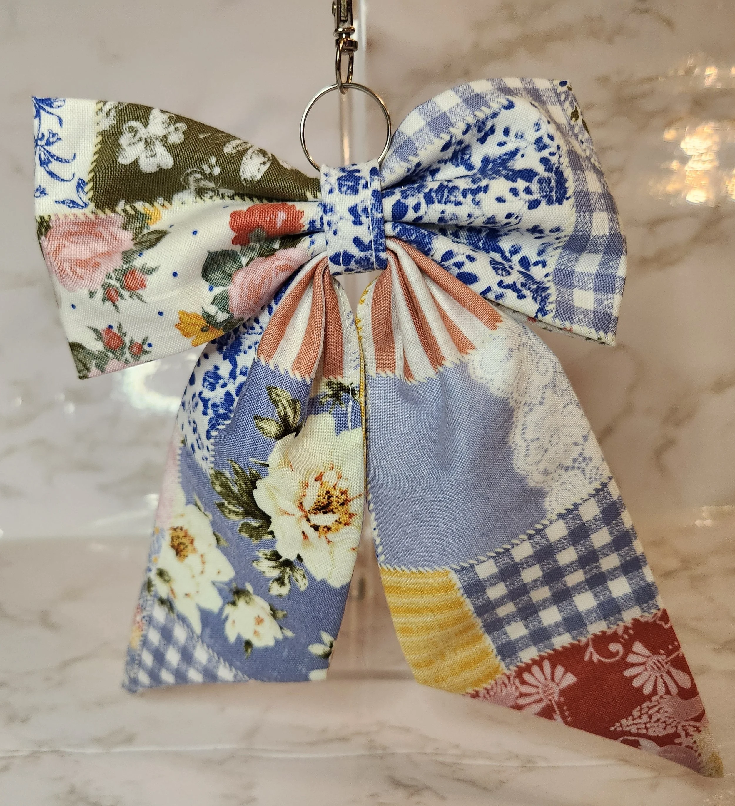 Vintage Charm Patchwork Bow