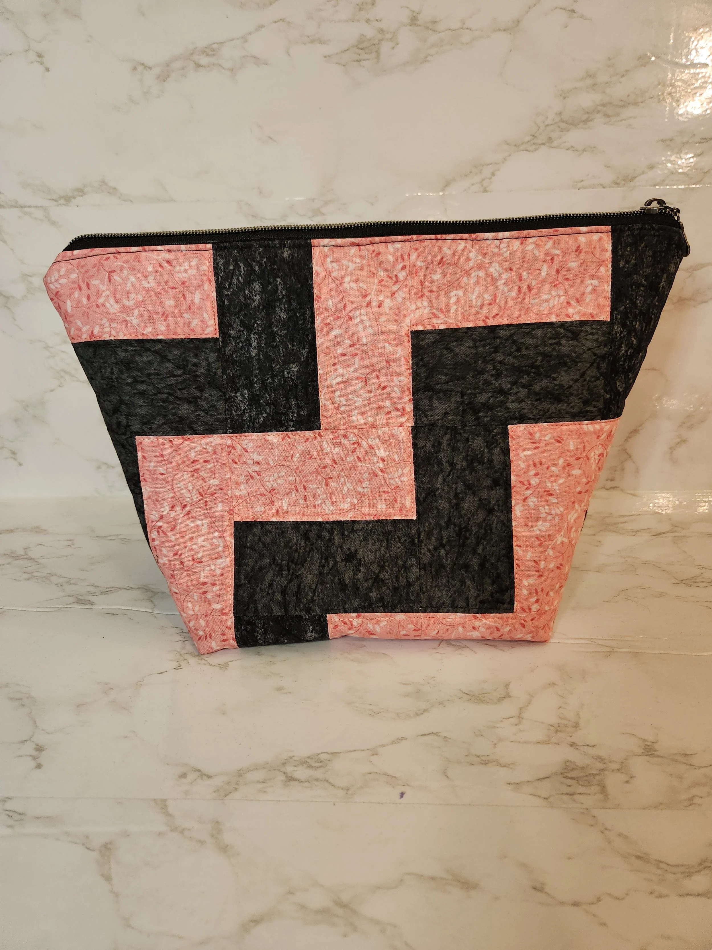 Handcrafted Quilted Patchwork Jumbo Zipper Bag