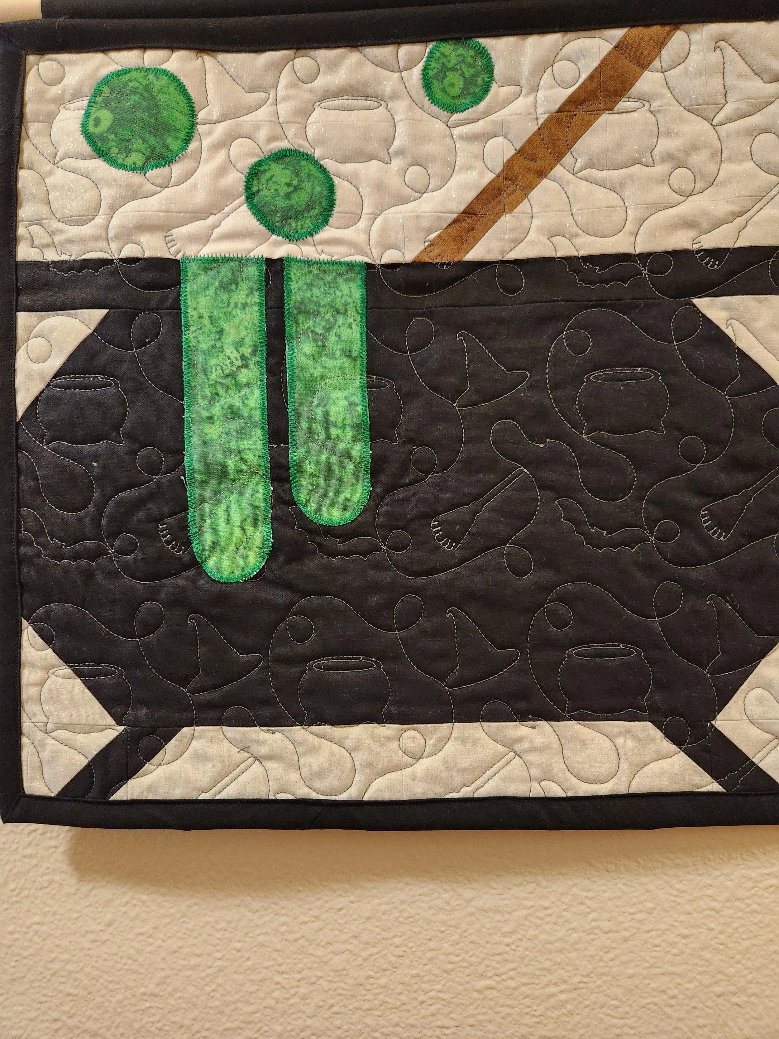 Enchanting Cauldron Quilted Wall Hanging