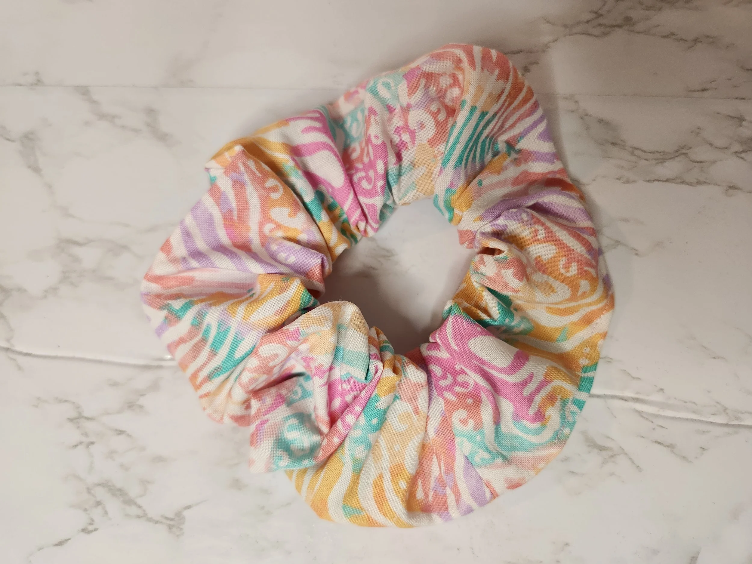 Vibrant Pop Tie-Dye Scrunchie