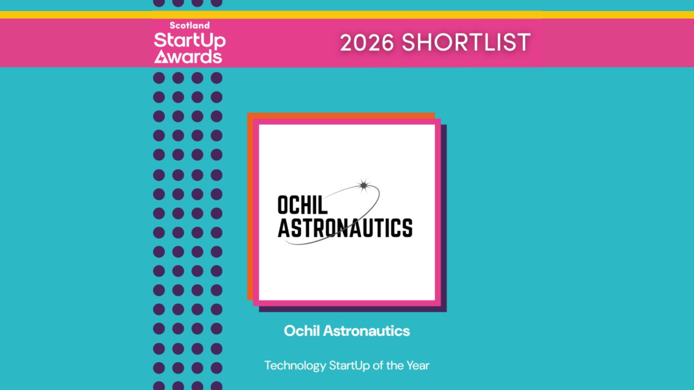 Ochil Astronautics Named Among Top 5 Scottish Finalists at UK StartUp Awards 2026
