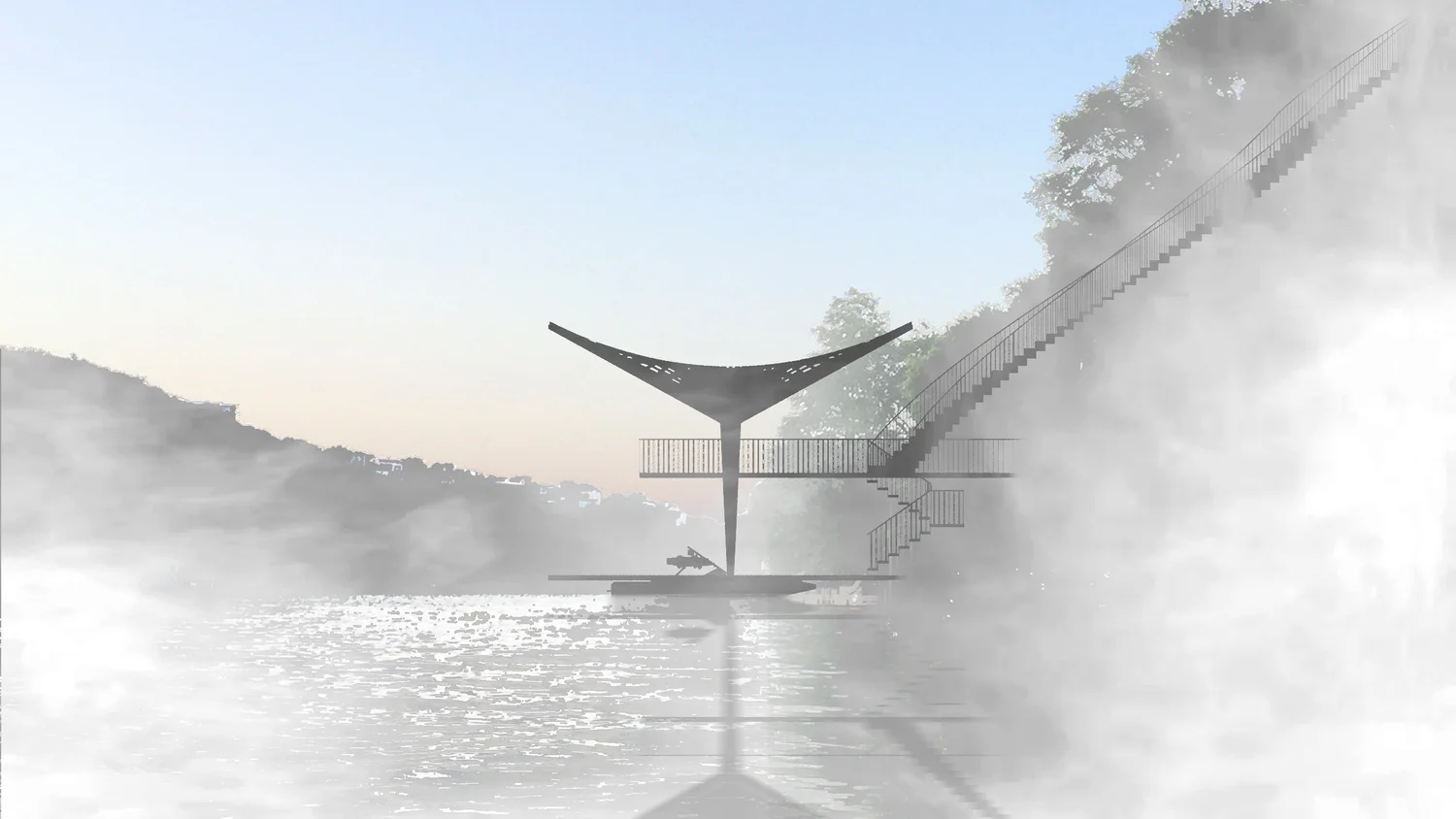 Sun Gazer Landing design concept by Forsite Studio