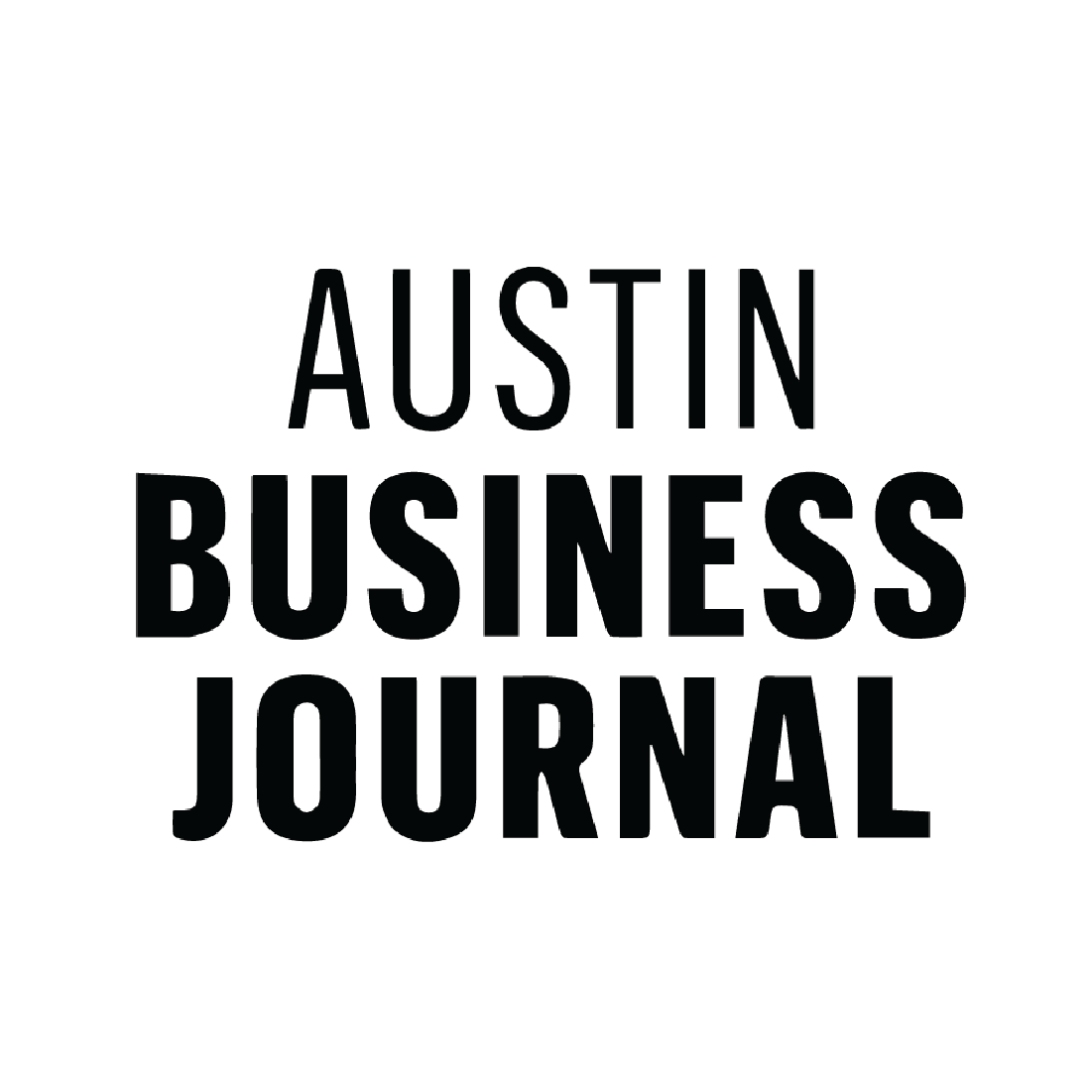 Black background with white text reading "Austin Business Journal."