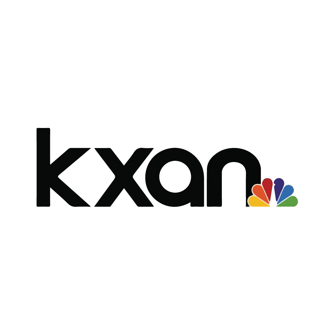 KXAN news logo with NBC peacock icon in multicolor on a black background.