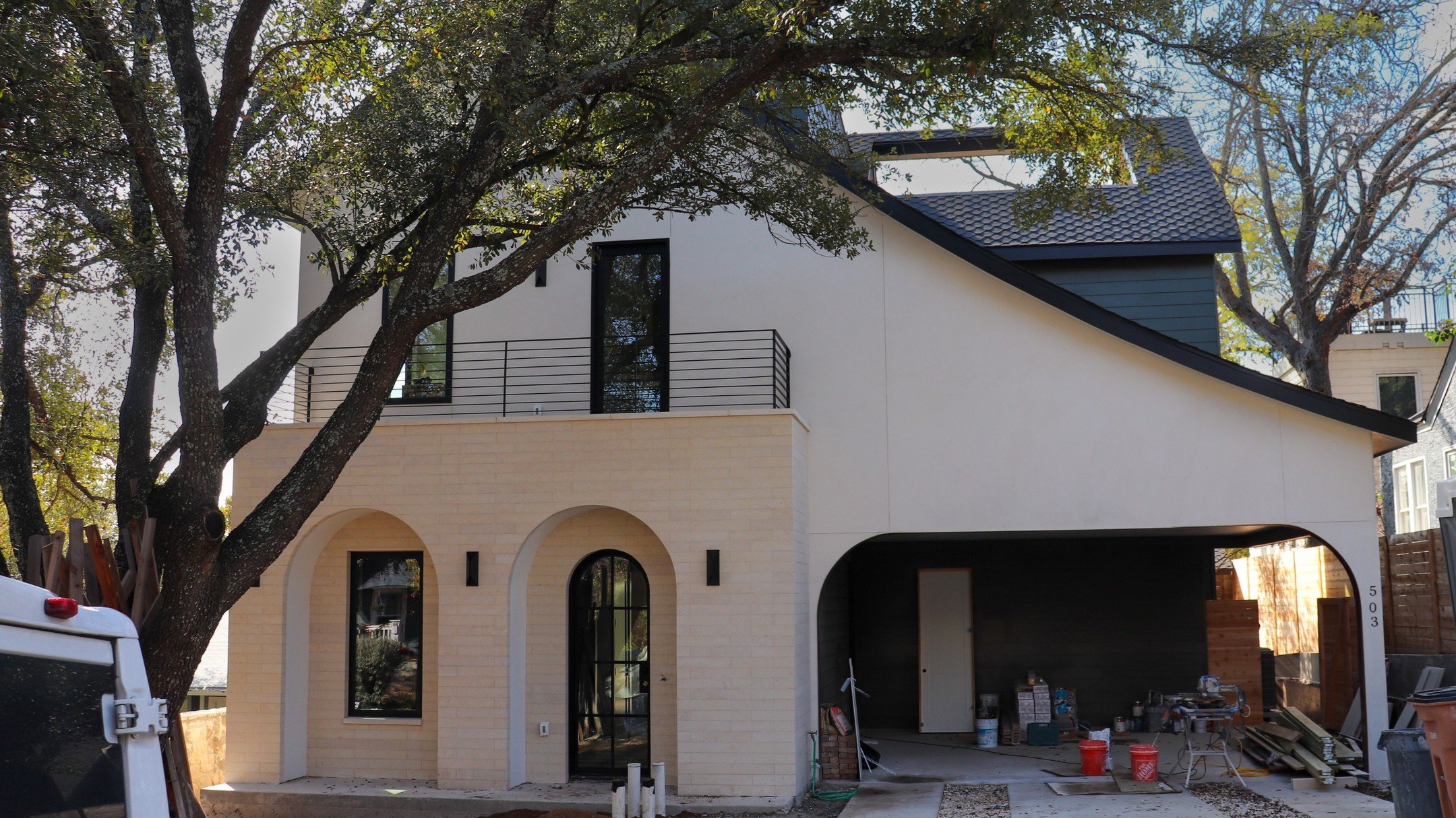 Our Terrace Residence is nearing completion, featuring elevated views, seamless indoor-outdoor spaces, and a stunning rooftop deck. Warm wood detailing and a refreshing pool bring a natural touch to its modern design. Stay tuned for the final reveal 