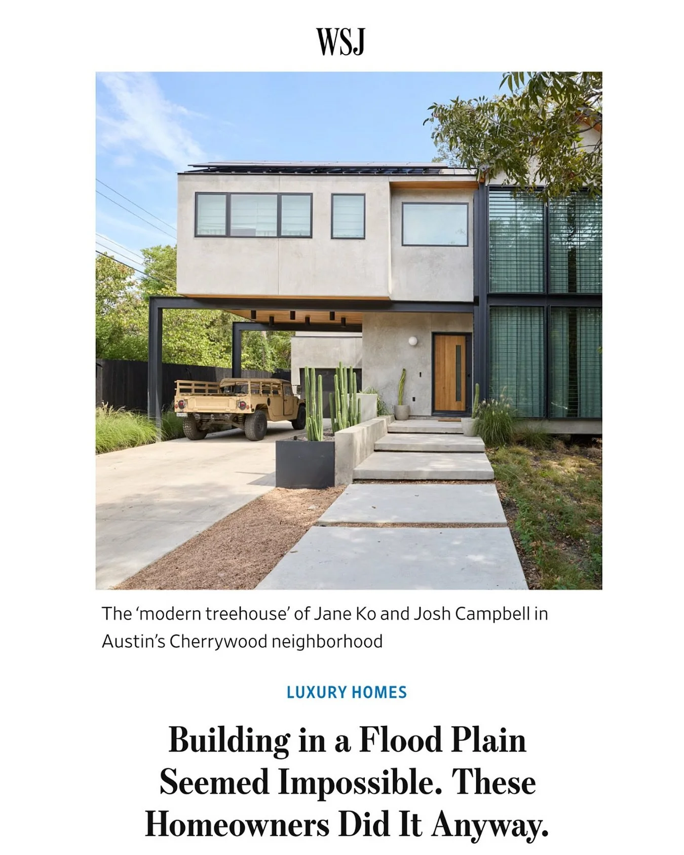 Excited to share that our Camp Koko House is featured in today&rsquo;s Wall Street Journal! 
Grab a copy to read more - More images are on the way! 

@wsj 🗞️