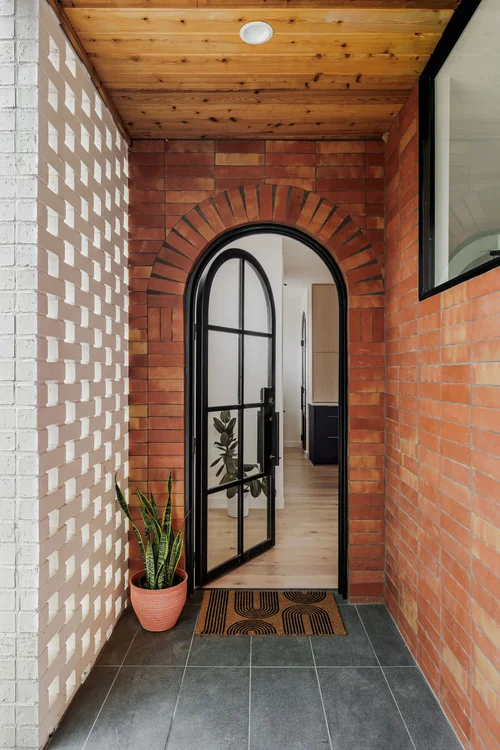 Brick and steel window detail, Elizabeth Residence